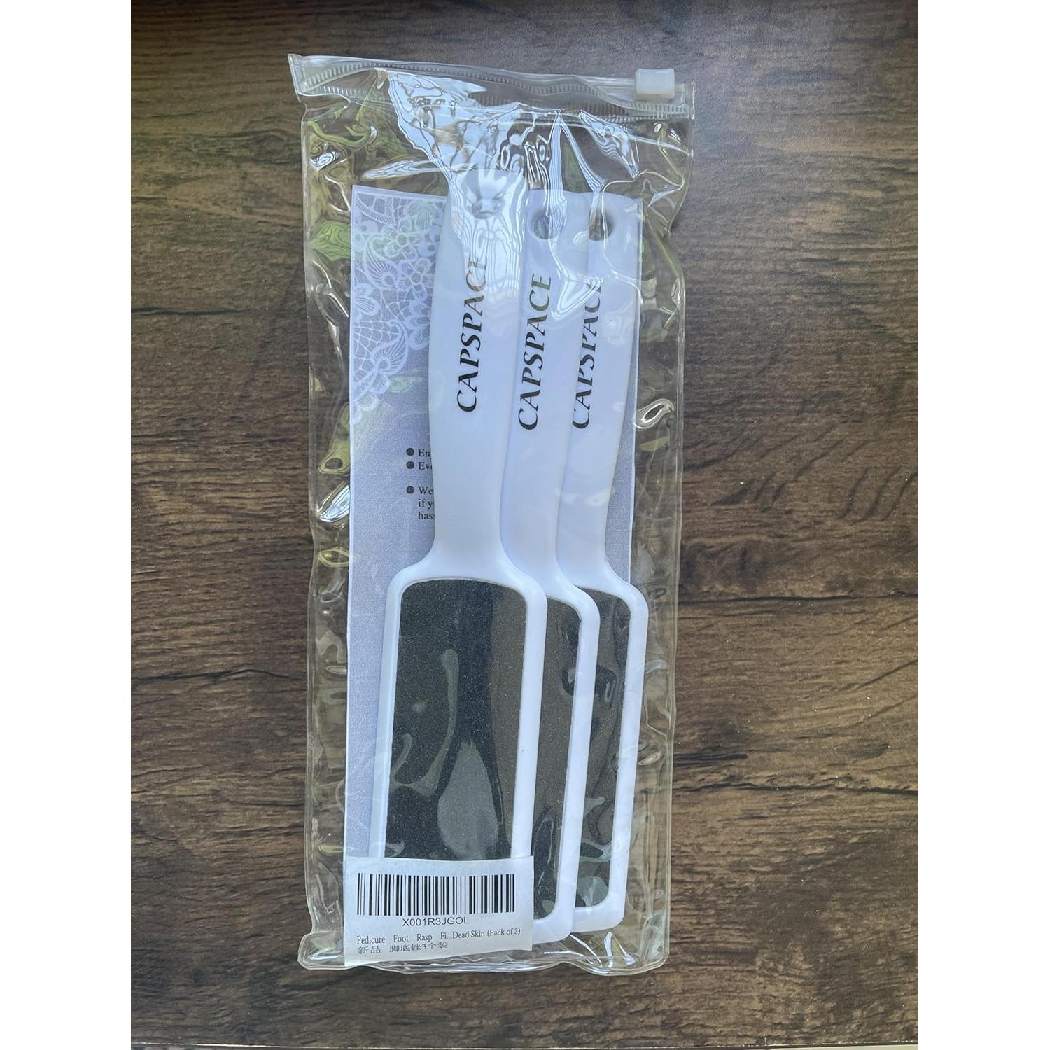 Lima para Pies CAPSPACE - Paquete de 3 Exfoliadores Profesionales