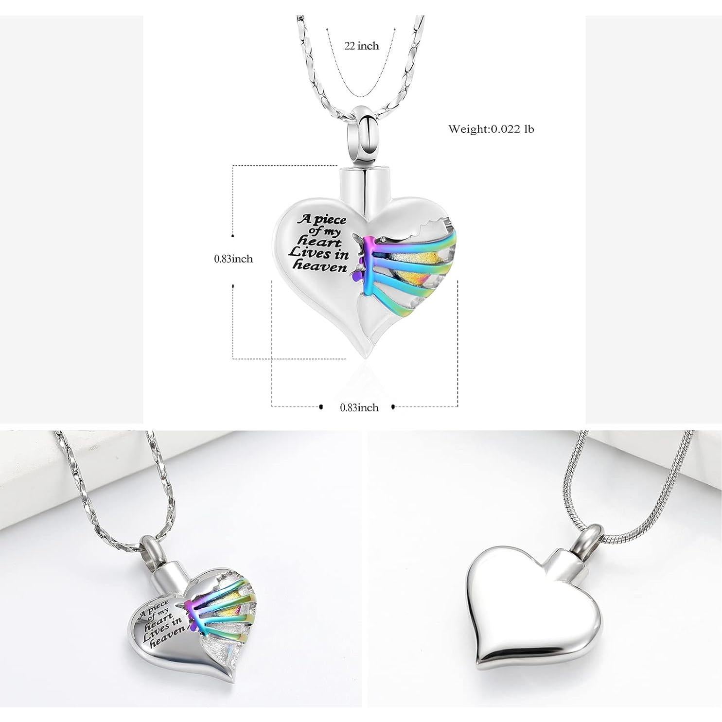 Collar de Urna de Cremación Imrsanl con Colgante para Cenizas