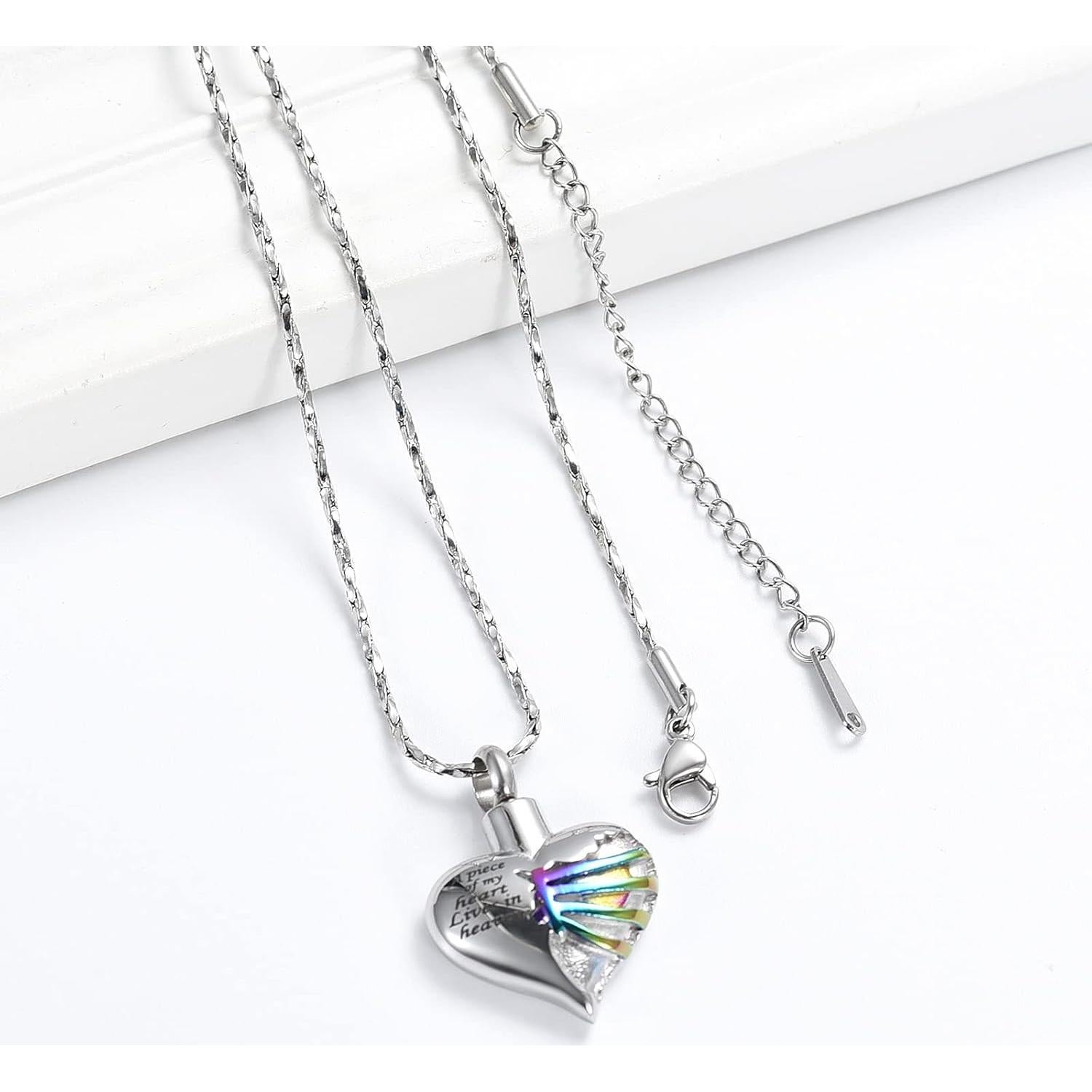 Collar de Urna de Cremación Imrsanl con Colgante para Cenizas