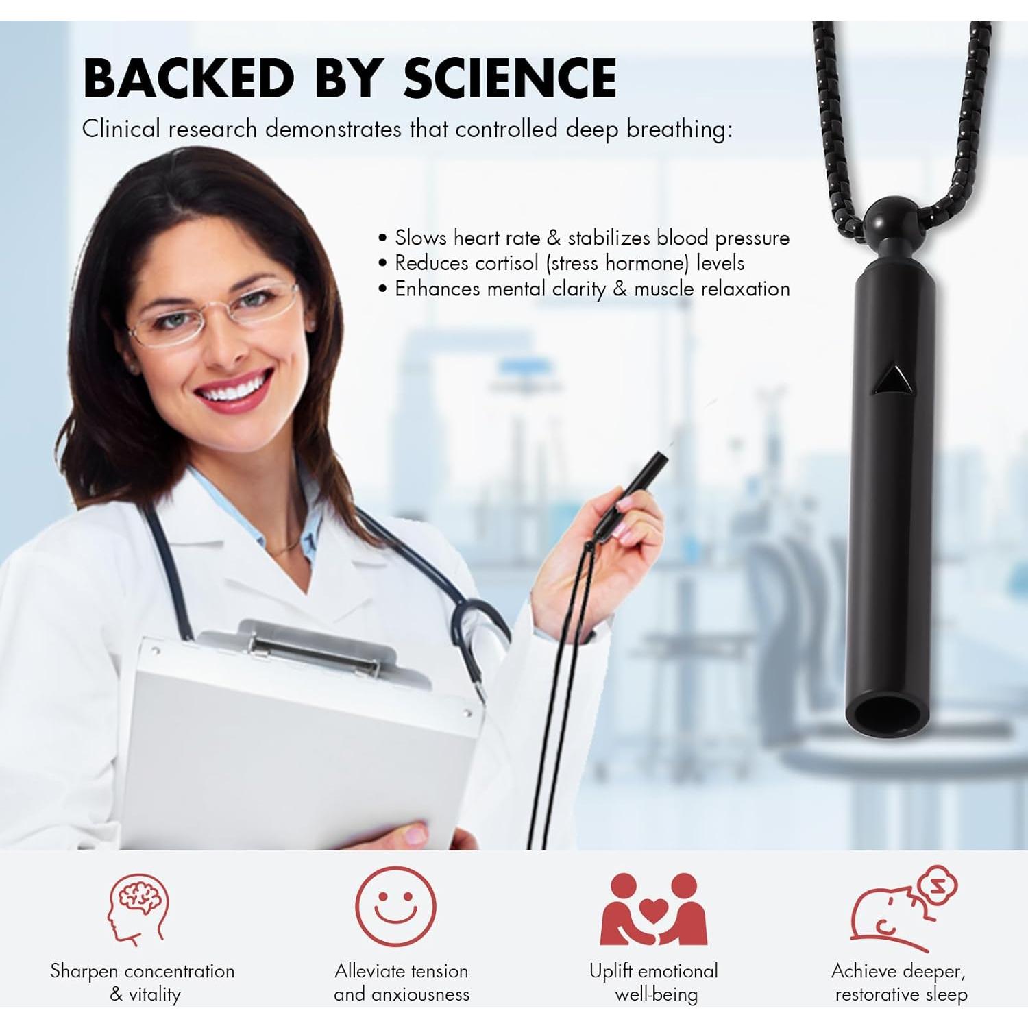 Collar de Respiración Anti Fumar AD ADASTONE - Alivio de Ansiedad