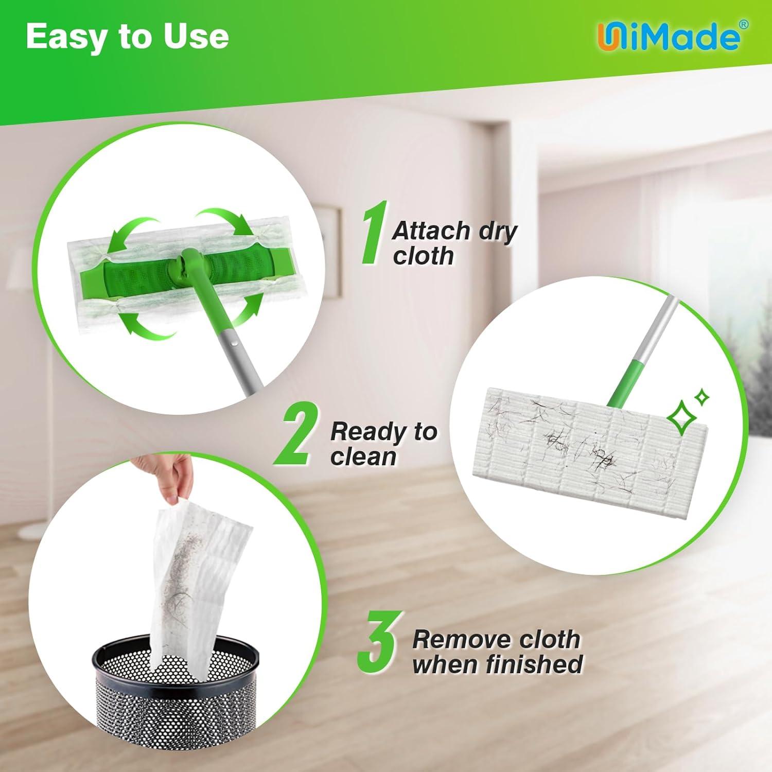 Paños de Barrido Seco UNIMADE 180 Unidades para Swiffer