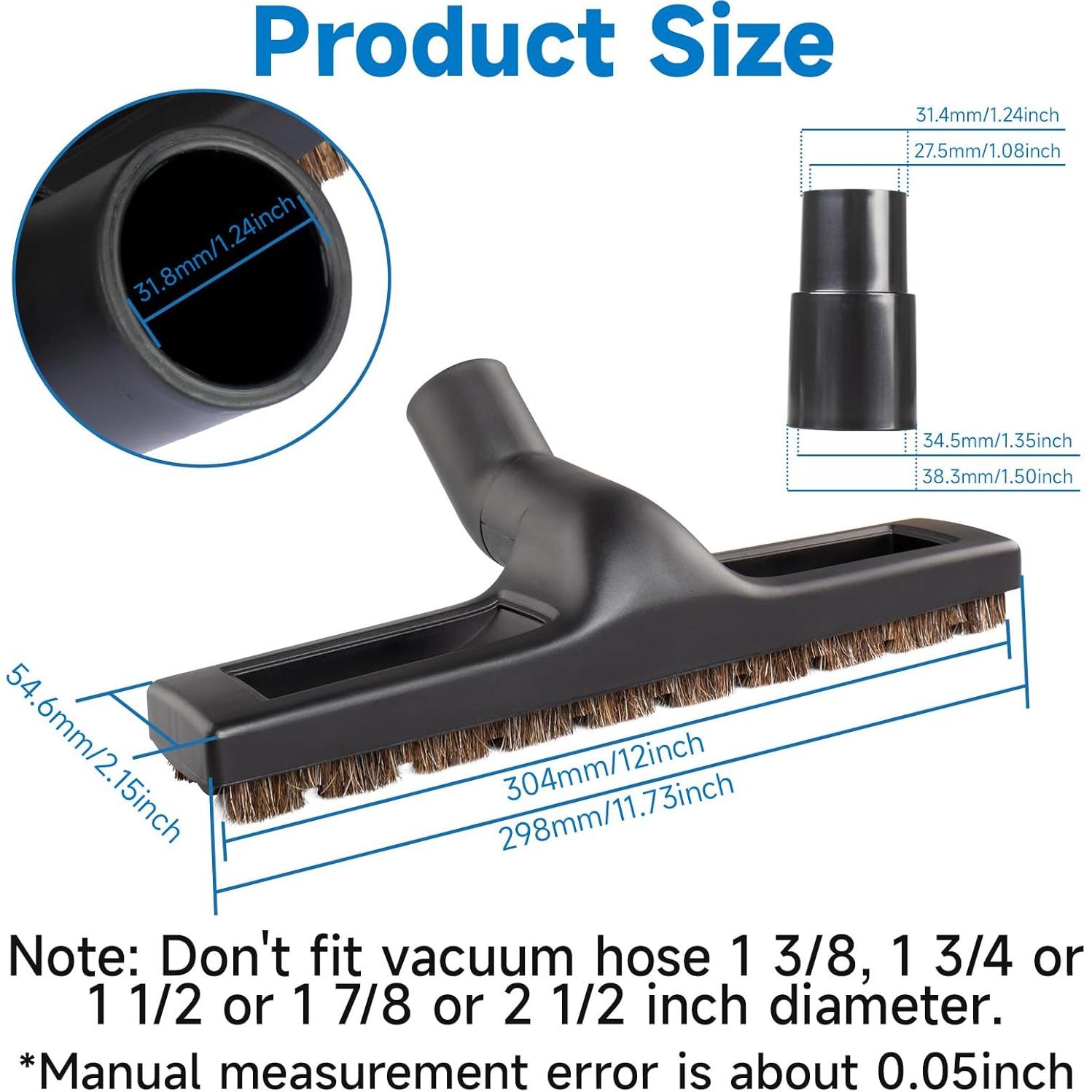 Cepillo de Aspiradora KEIFI 12" Universal 32mm con Adaptador