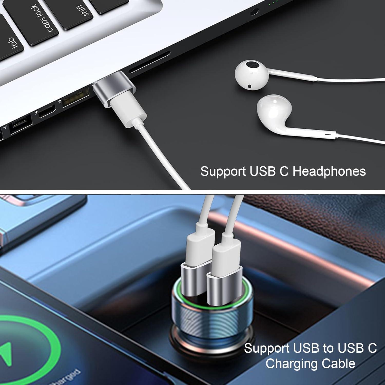 Adaptador USB a USB C Ainisoul 8 Piezas 480 Mbps Carga 5V/3A