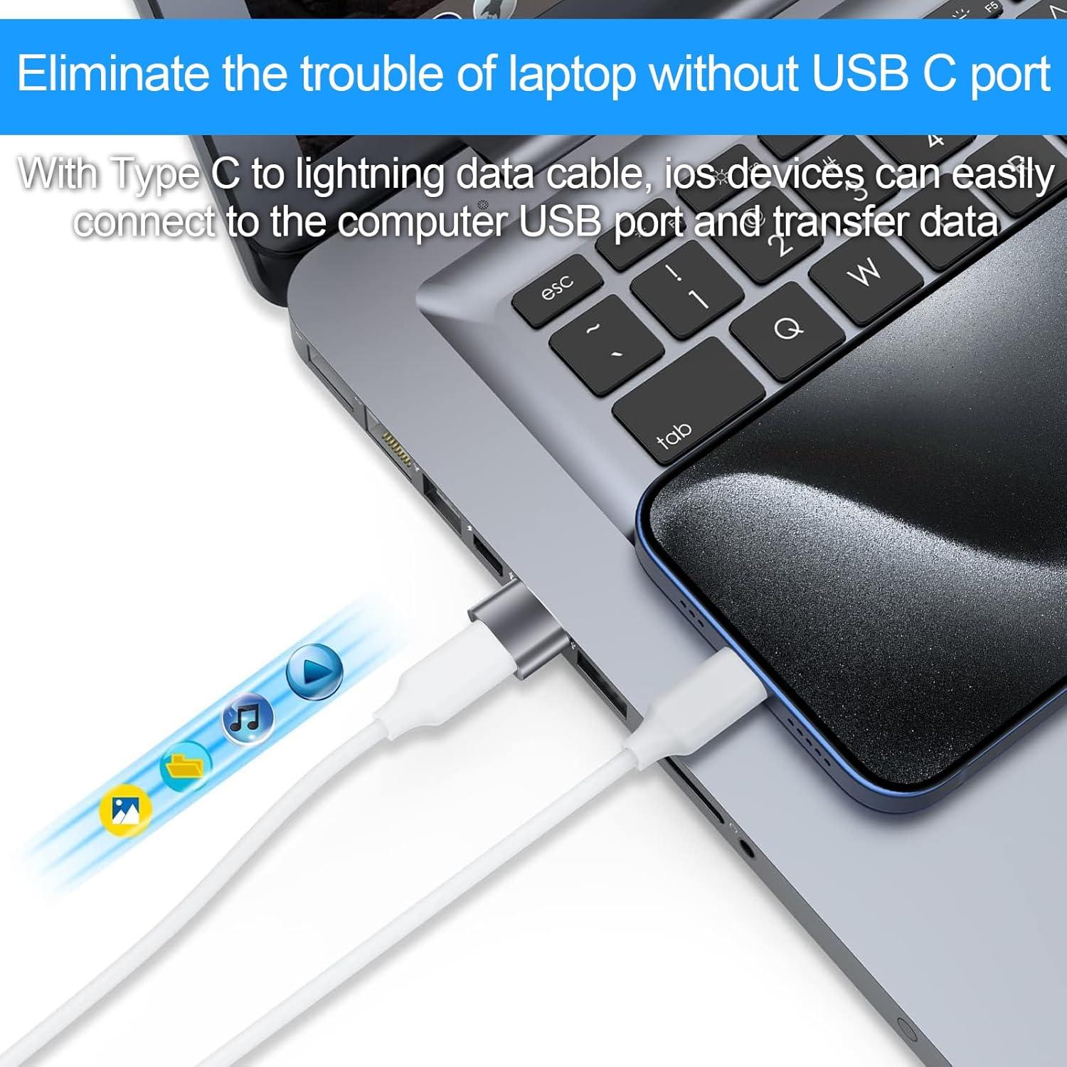 Adaptador USB a USB C Ainisoul 8 Piezas 480 Mbps Carga 5V/3A