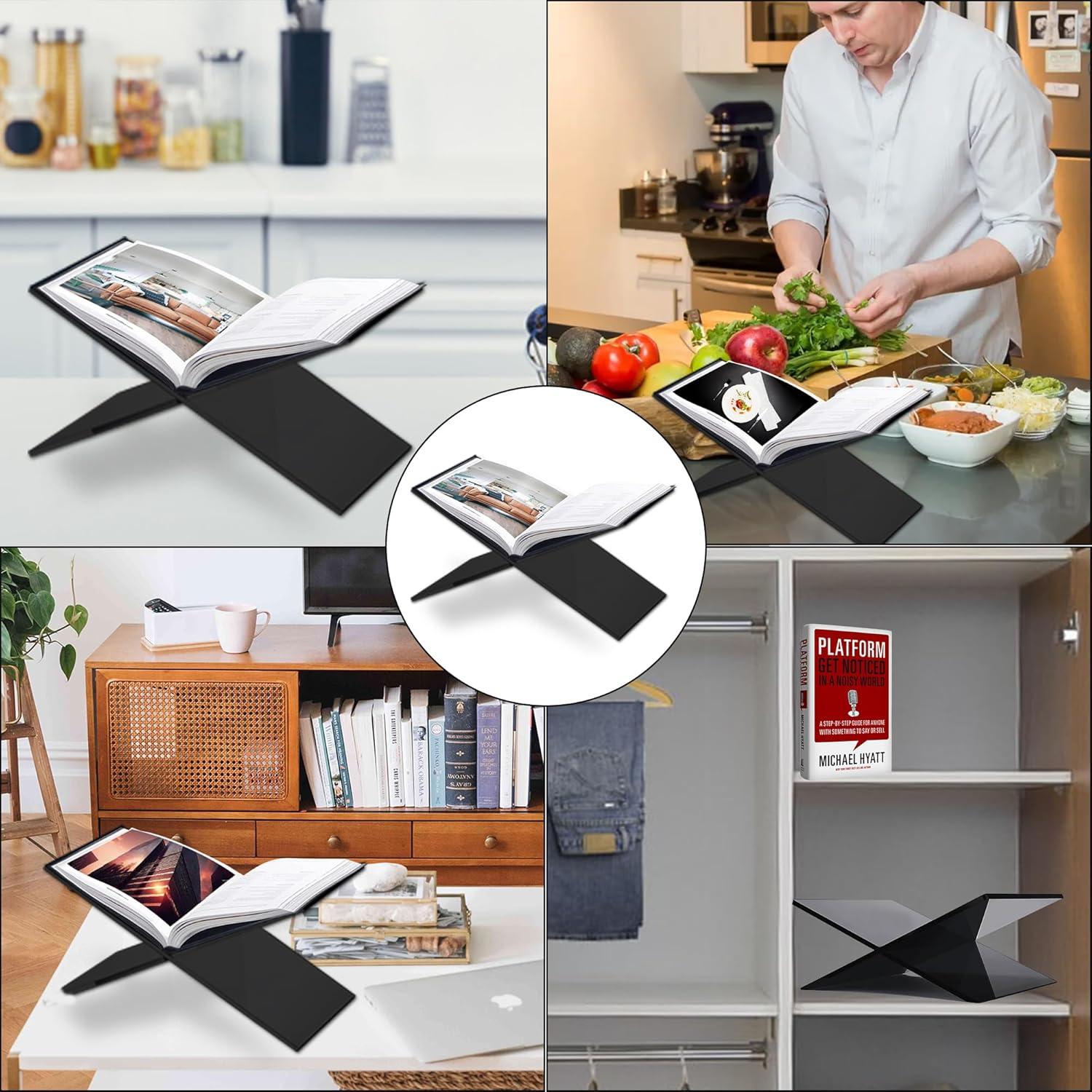 Soporte de Libro Acrílico Transparente Sarvo Kitchen 15.24x30.48cm