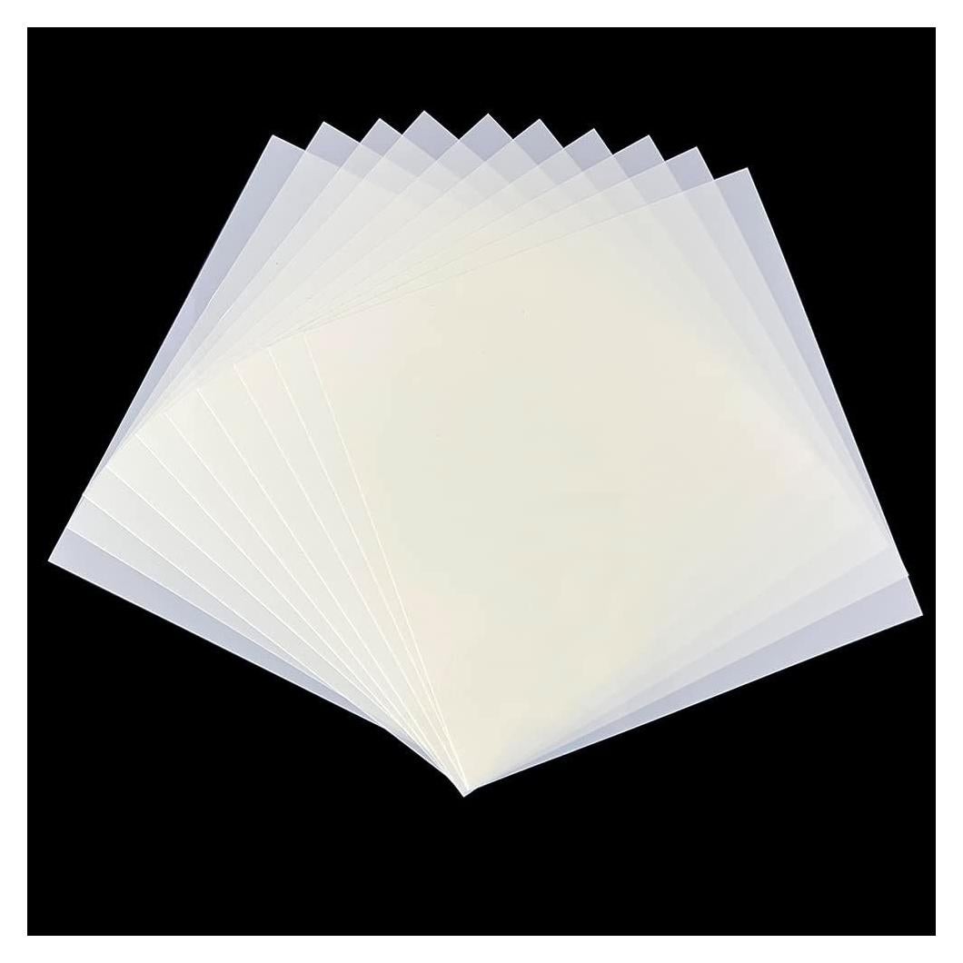 10 Hojas Plantillas Mylar 30.5x30.5cm 10mil PET Reutilizables