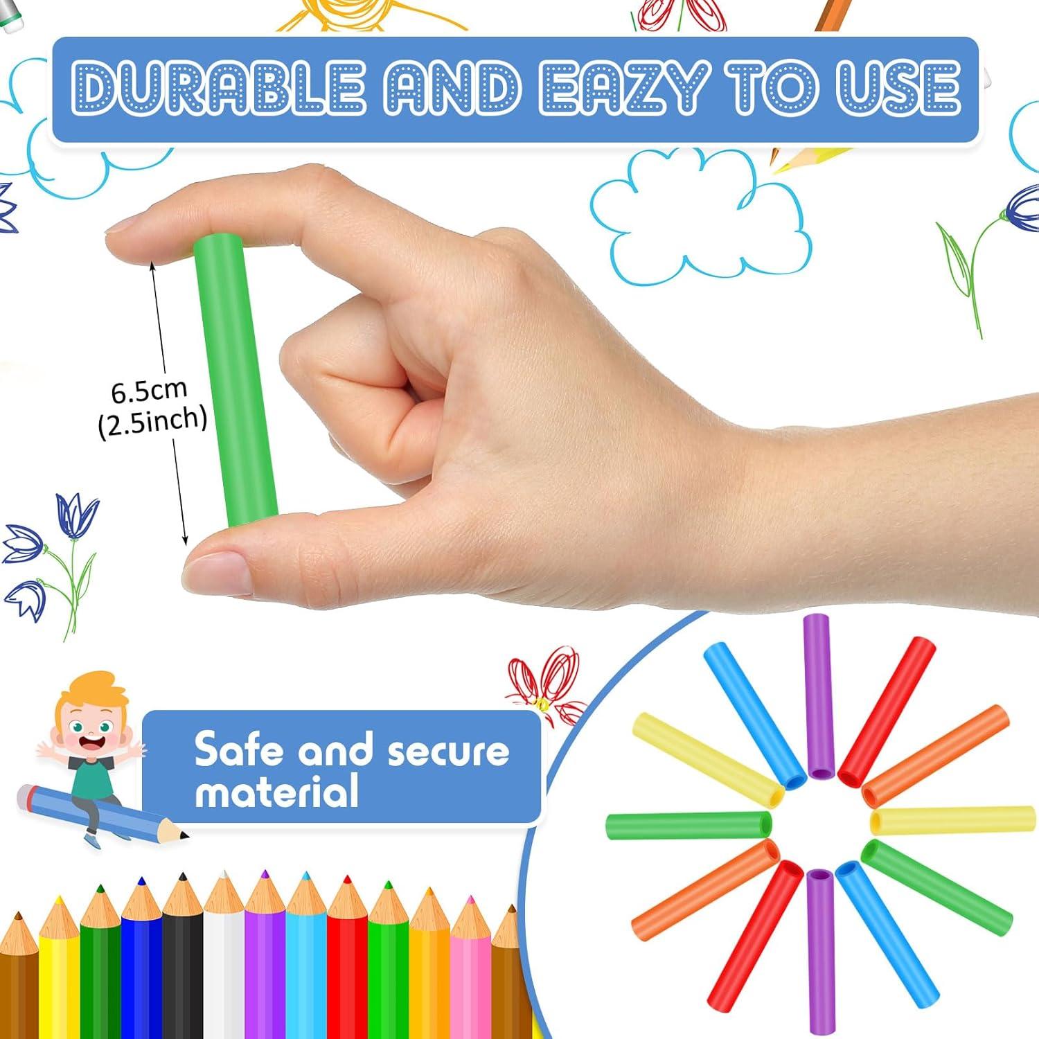 Toppers de Lápiz Masticables Tinlade 24 Pcs Silicona 6.6 cm