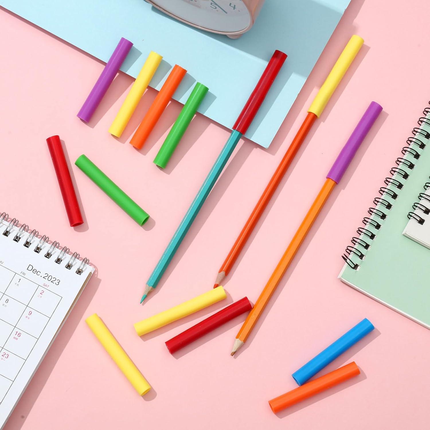 Toppers de Lápiz Masticables Tinlade 24 Pcs Silicona 6.6 cm