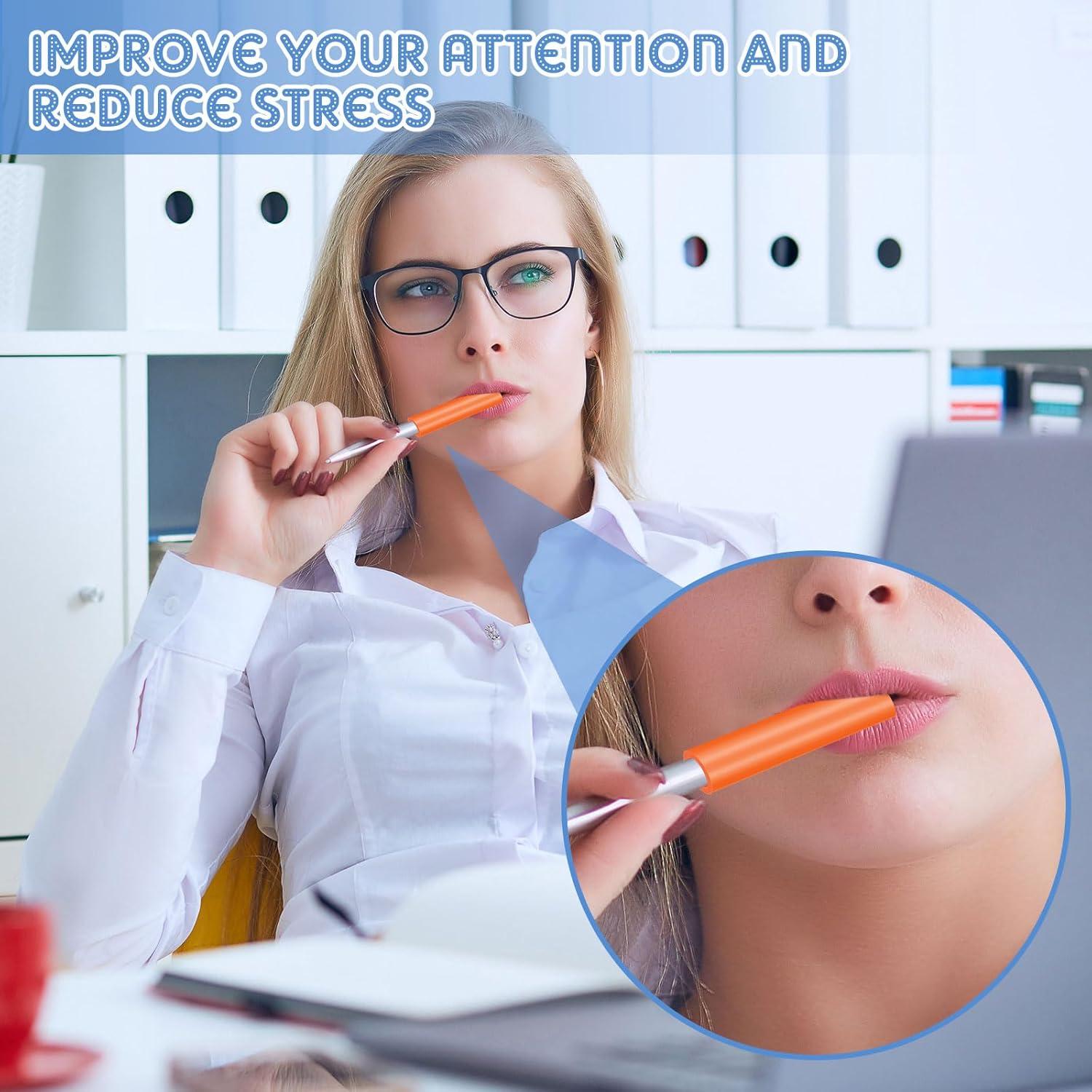 Toppers de Lápiz Masticables Tinlade 24 Pcs Silicona 6.6 cm