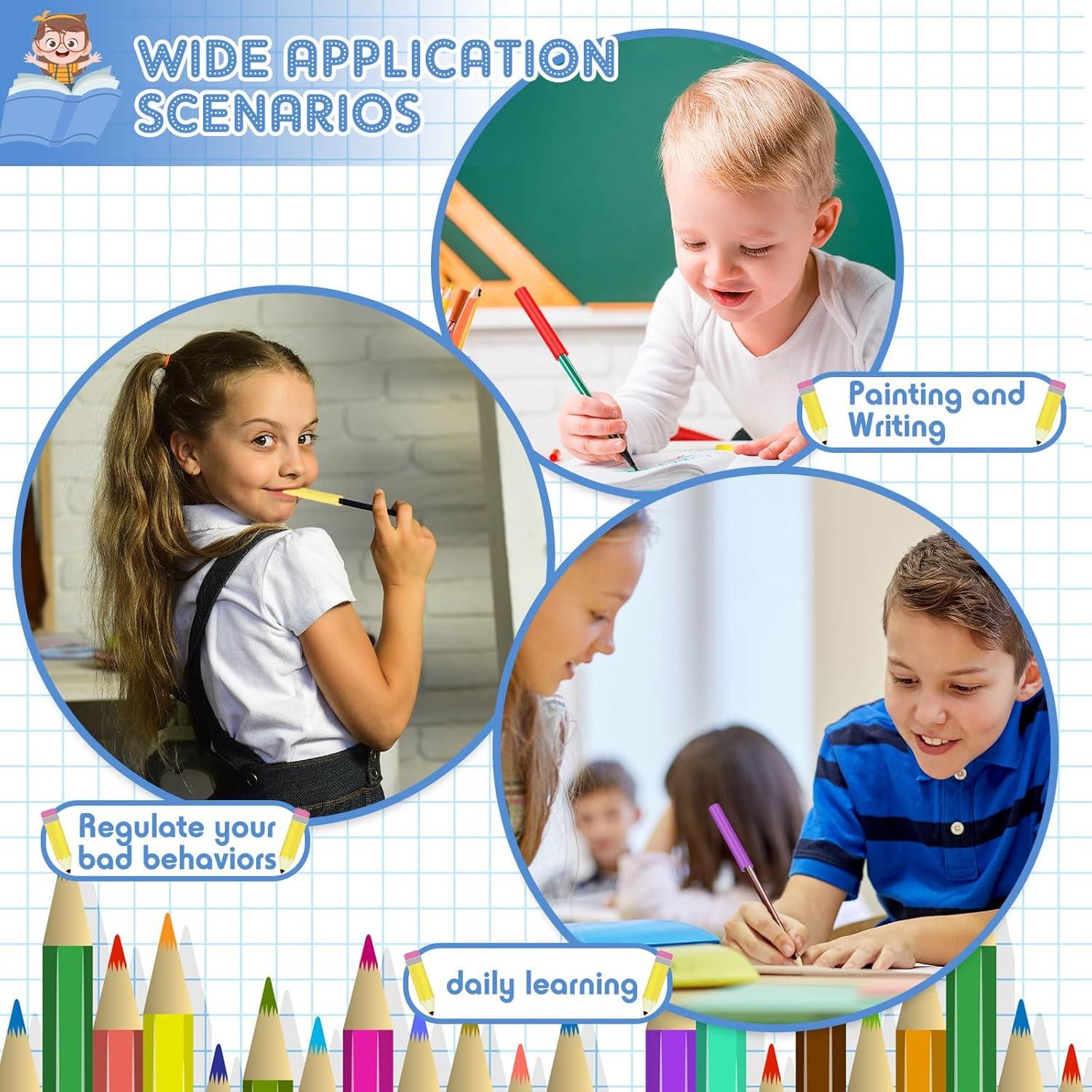 Toppers de Lápiz Masticables Tinlade 24 Pcs Silicona 6.6 cm