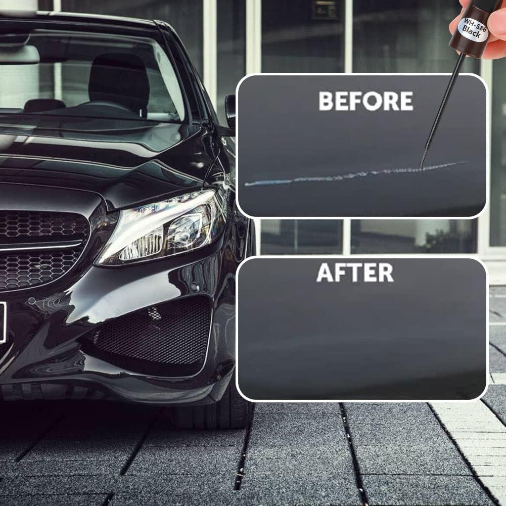 Pintura de Retoque CTTMEOOB 12 ml Negra para Arañazos de Coche