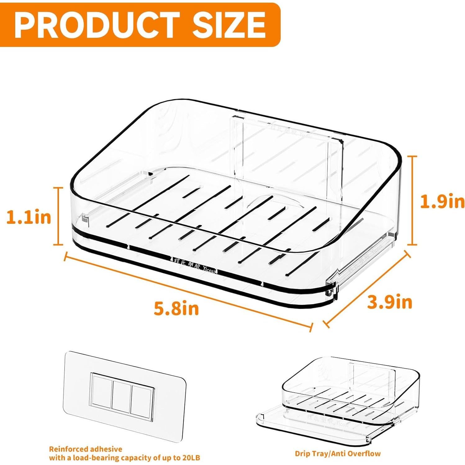 Soporte Adhesivo para Jabón en Barra SuoXing - 2 Piezas
