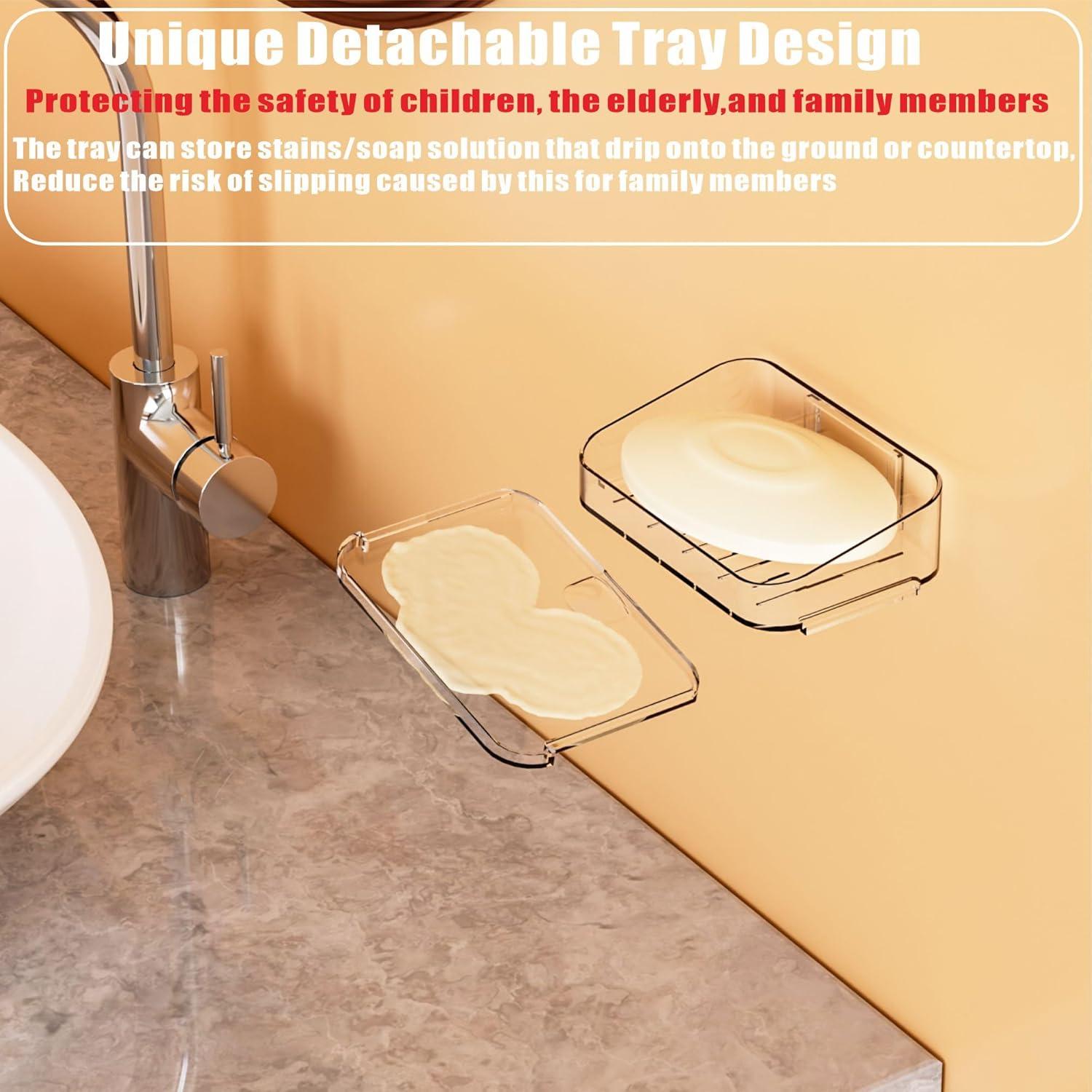 Soporte Adhesivo para Jabón en Barra SuoXing - 2 Piezas