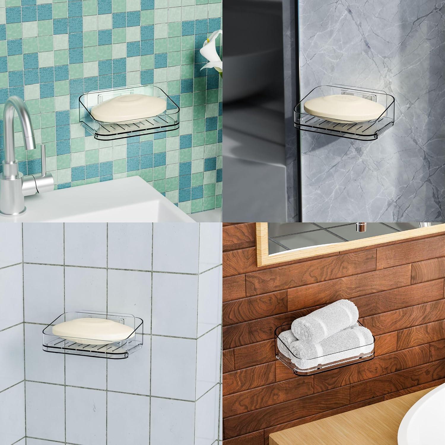 Soporte Adhesivo para Jabón en Barra SuoXing - 2 Piezas