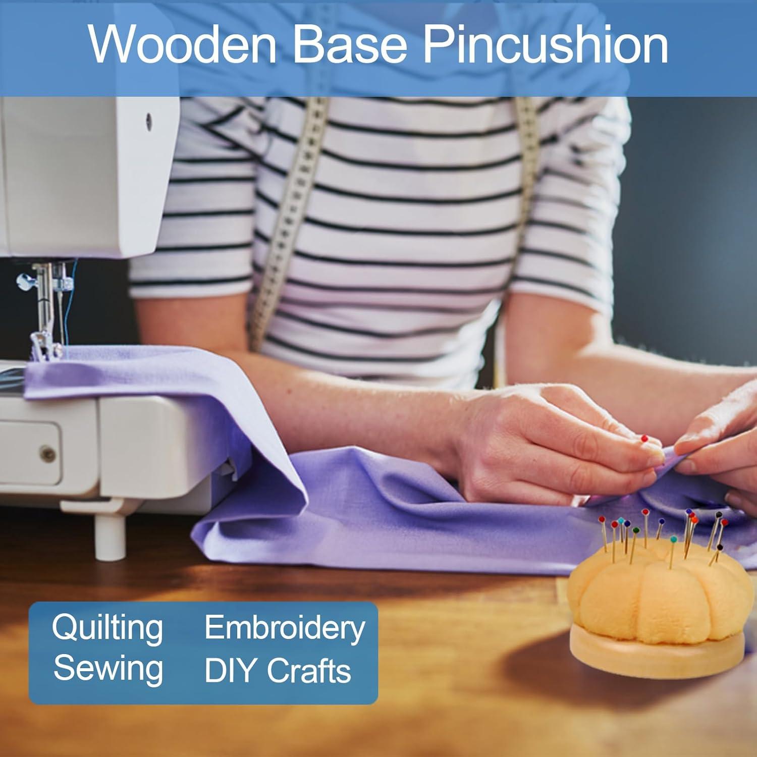 Almohadilla de Alfileres Hilltian con Base de Madera y 100 Alfileres