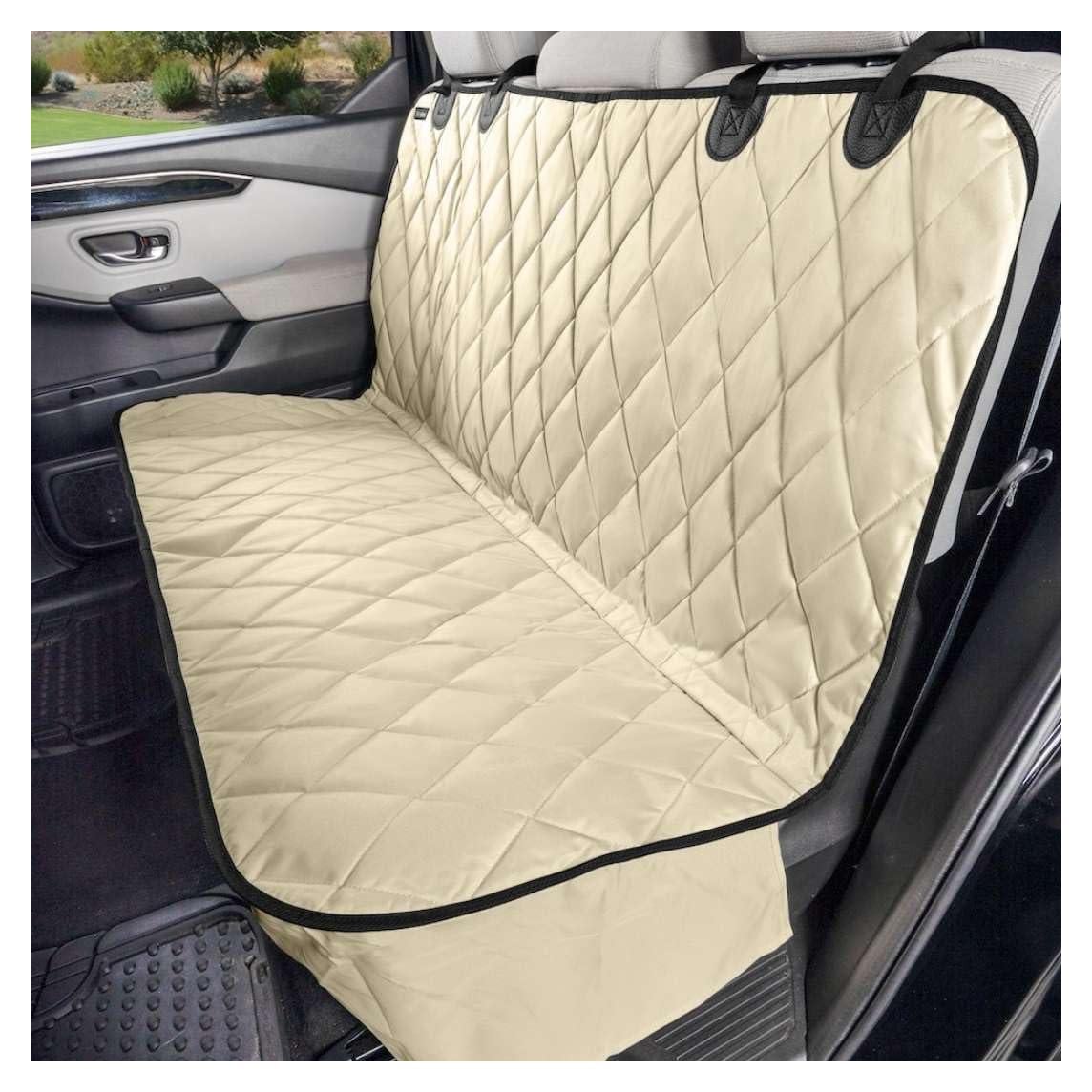 Funda de Asiento Trasero para Mascotas 4Knines Beige 137 cm