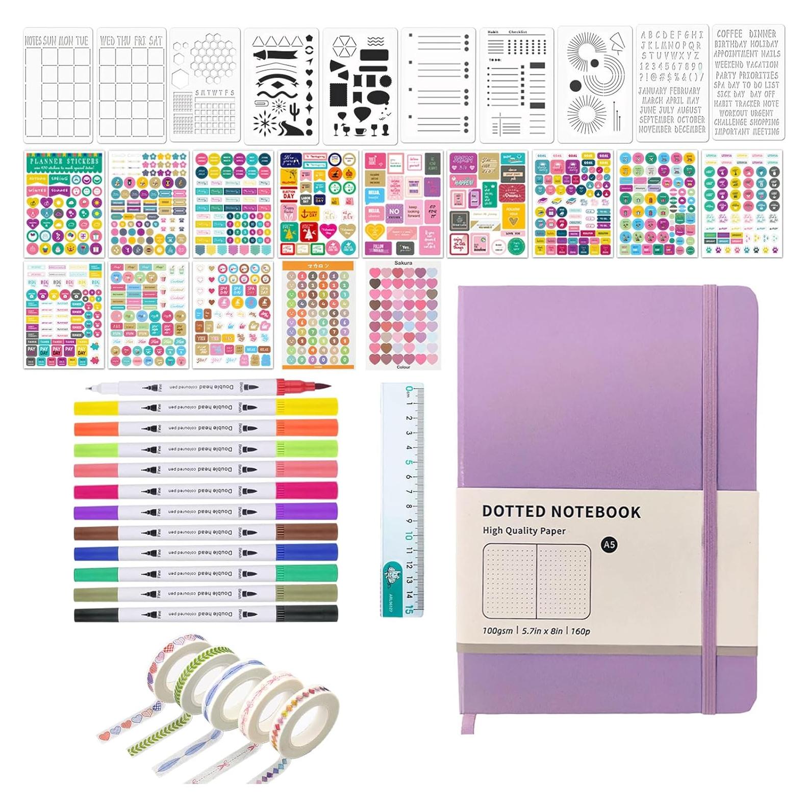 Kit de Diario A5 Thisness con 160 Páginas y Accesorios