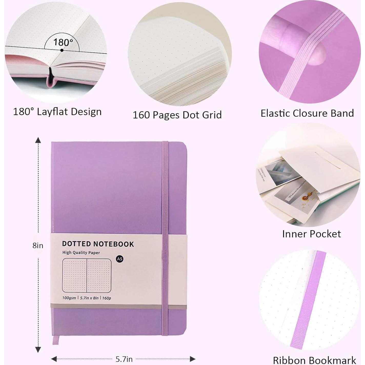 Kit de Diario A5 Thisness con 160 Páginas y Accesorios