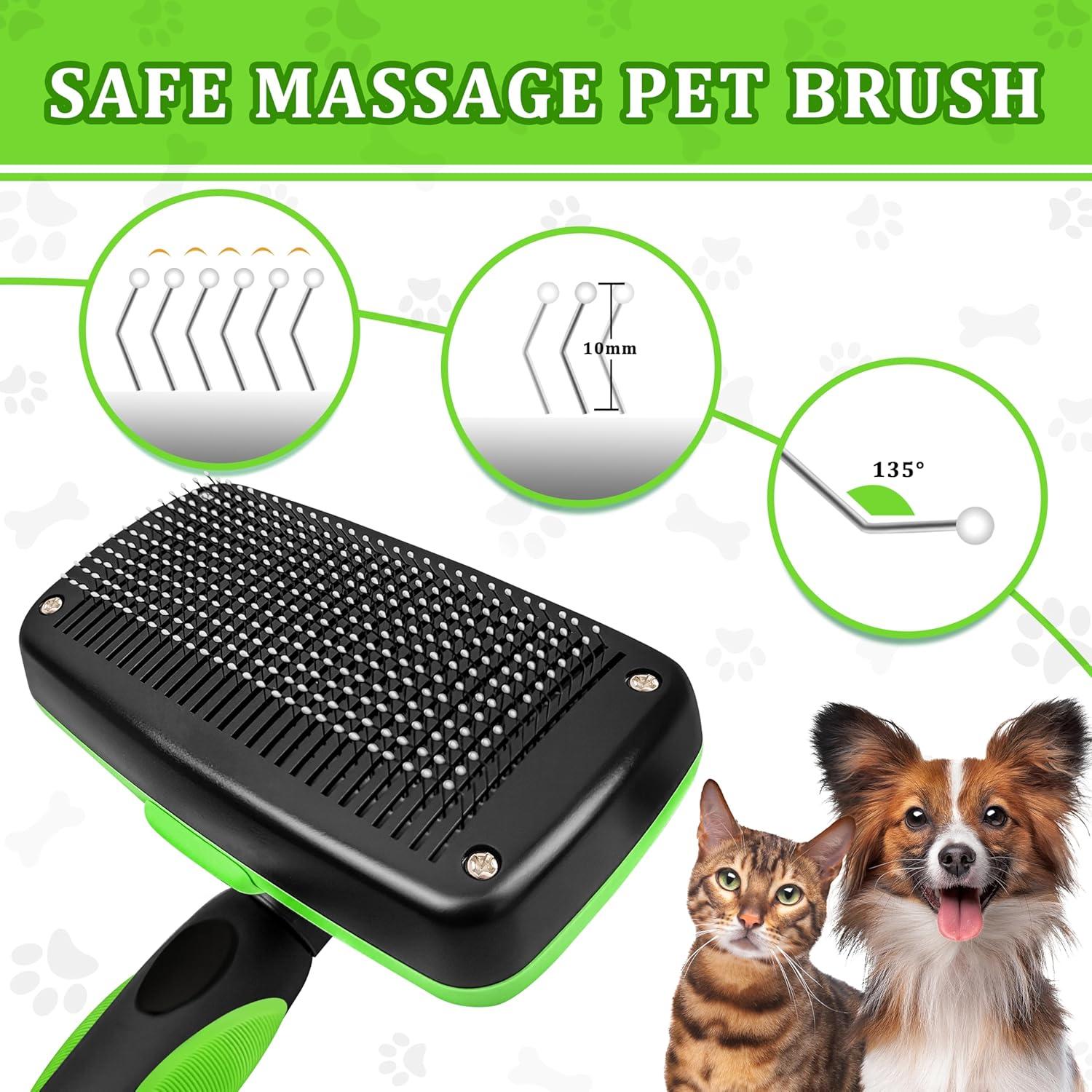 Cepillo Autolimpiante para Mascotas QianRuiDa - Pelo Largo y Corto