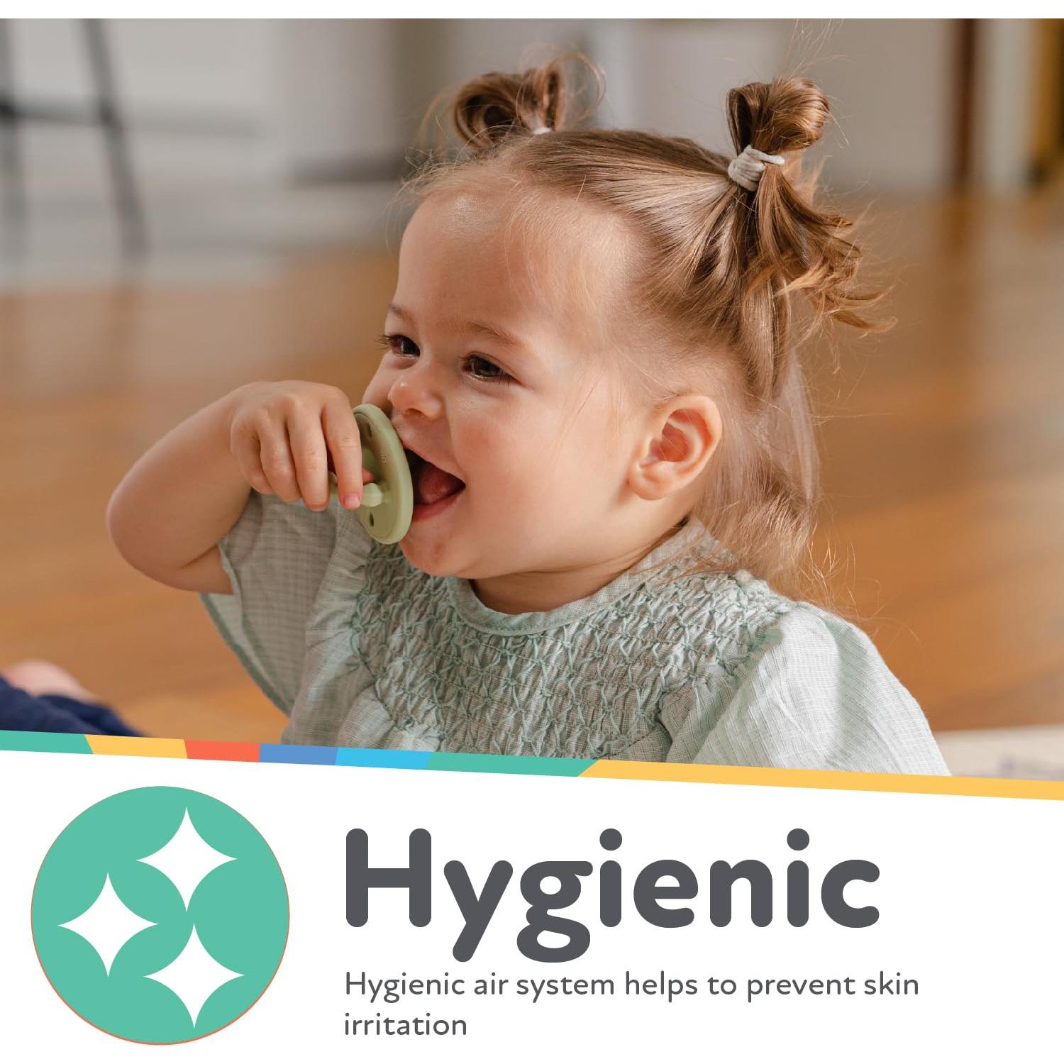 Chupete y Mordedor de Silicona Nuby Softees - 5 Unidades - 0+ Meses