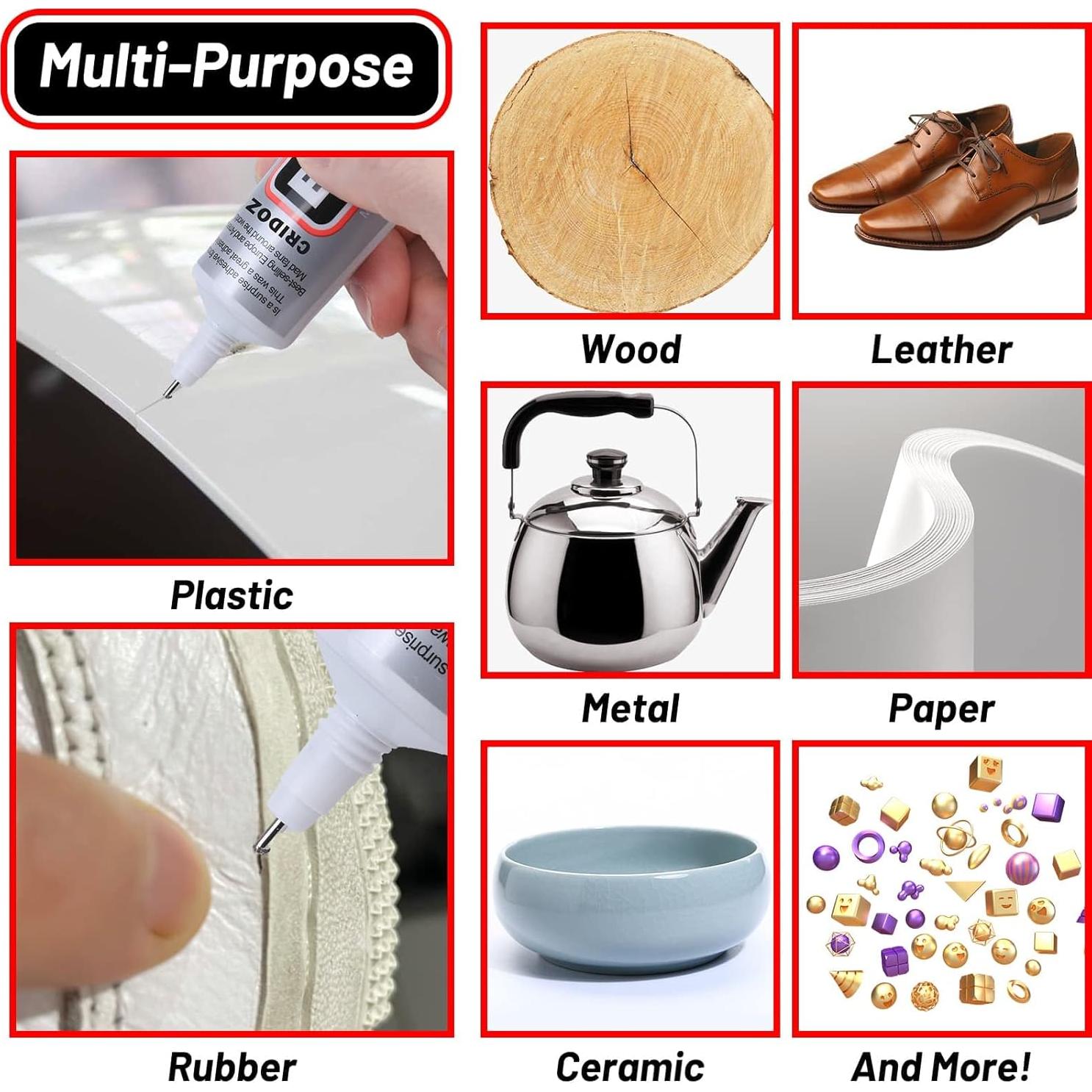 B7000 Pegamento Transparente Cridoz para Joyería 3x15ml