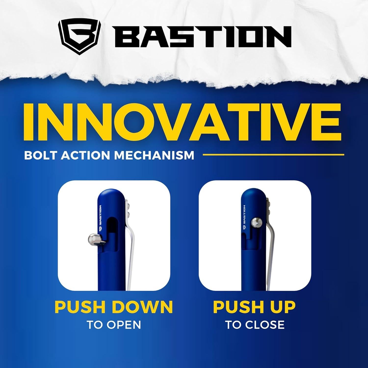 Bolígrafo BASTION Profesional de Aluminio Azul 0.5mm