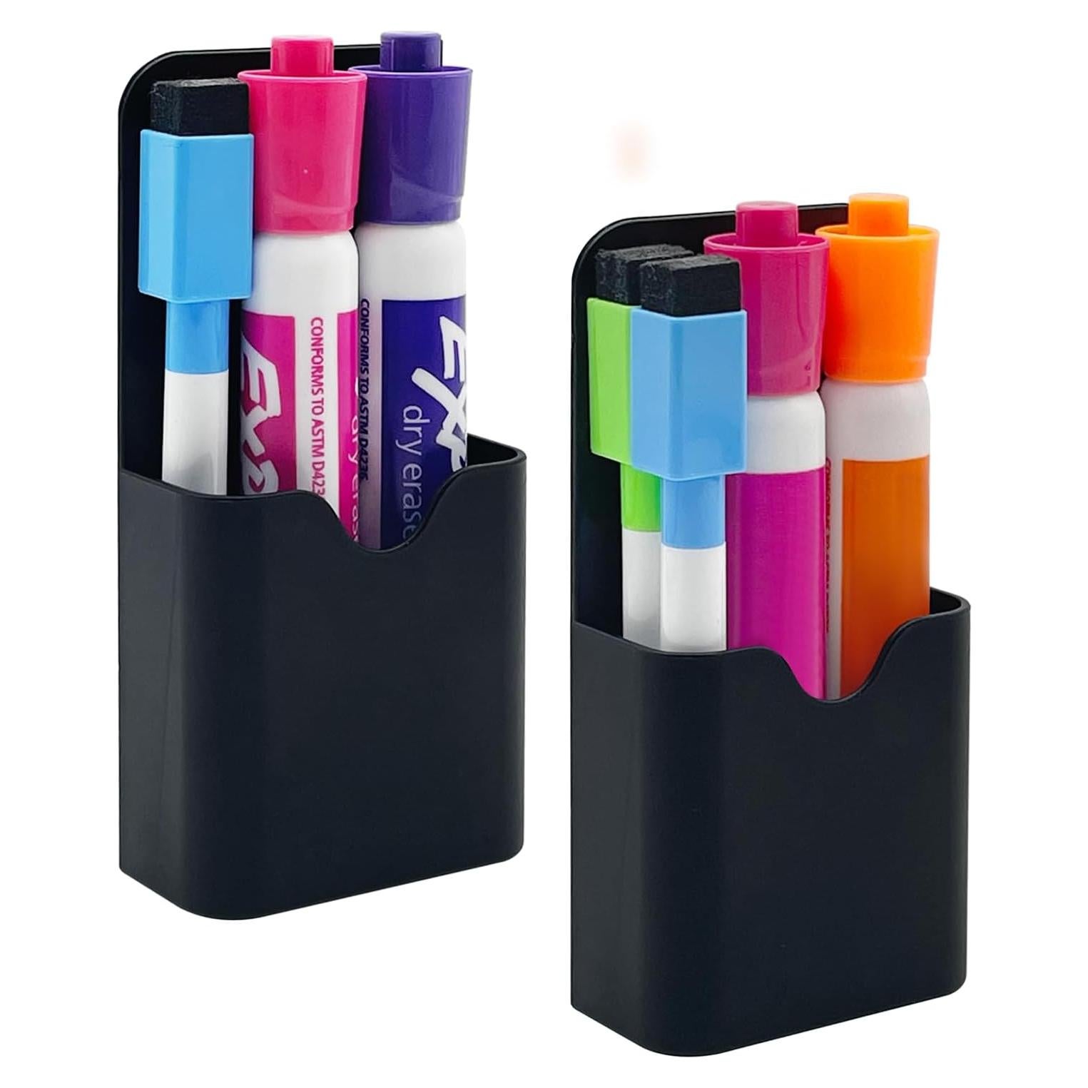 Soporte Magnético para Marcadores VieFantaisie - 2 Piezas Negro