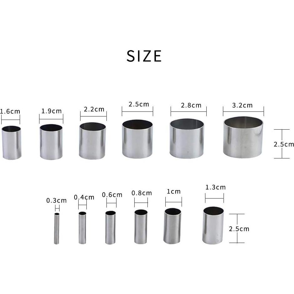 Juego de 12 Cortadores de Agujeros Fireboomoon Acero Inoxidable