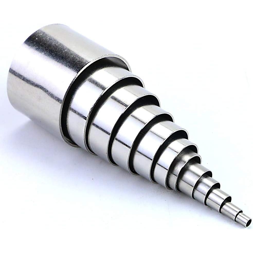 Juego de 12 Cortadores de Agujeros Fireboomoon Acero Inoxidable