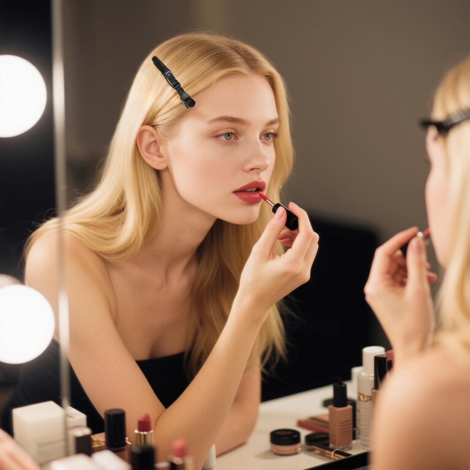 10 Clips de Cabello Cocodrilo Negros BIYOUTE - 11.43 cm