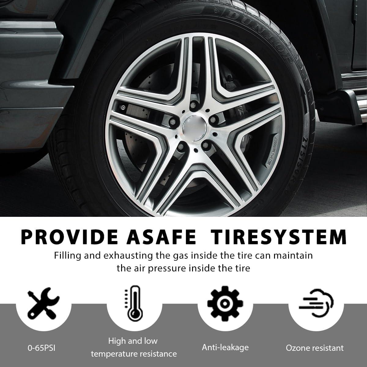 Juego de 8 Válvulas de Neumático ZNDAW TPMS 20008 Goma