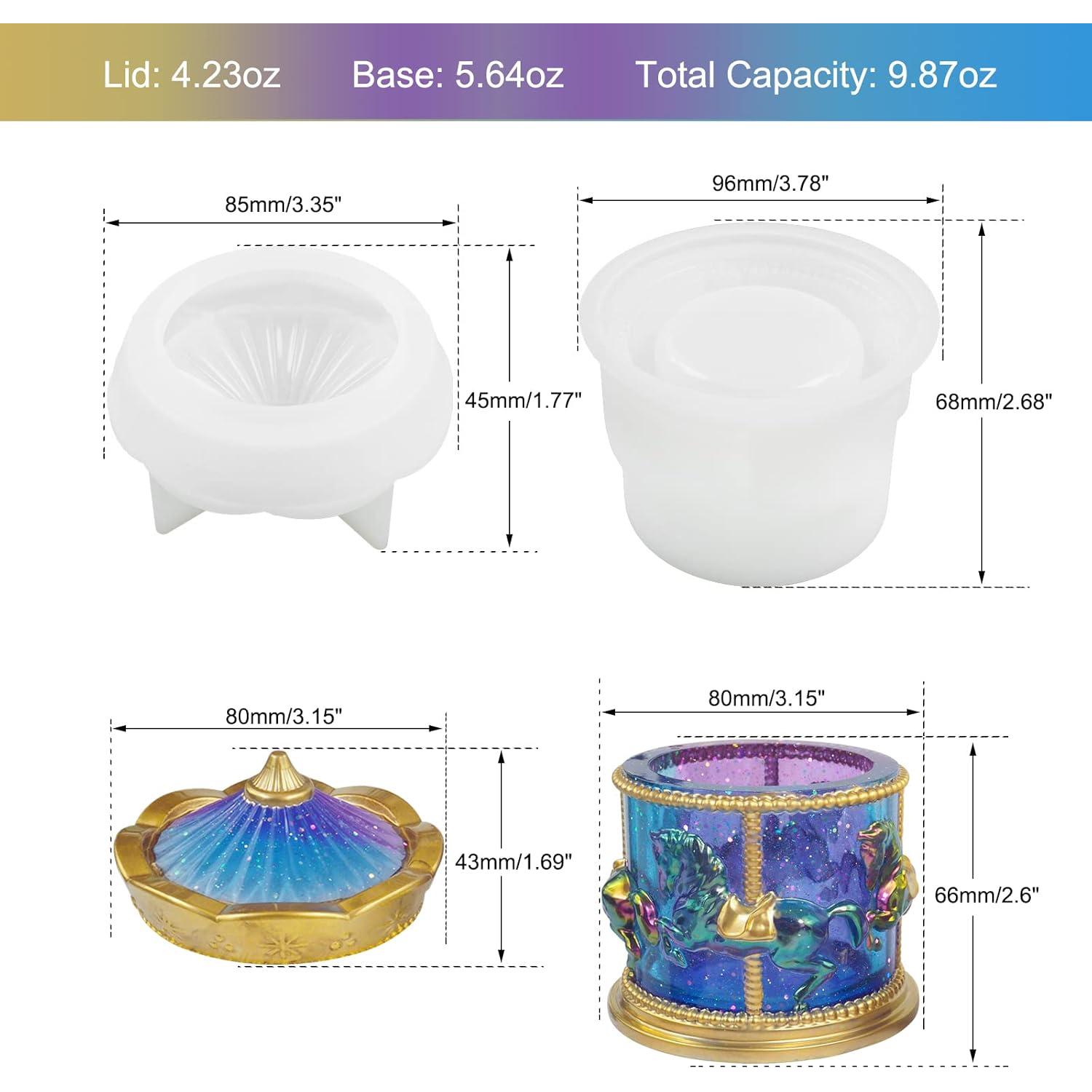 Moldes de Silicona para Tarro de Resina Voaesdk - Carrusel