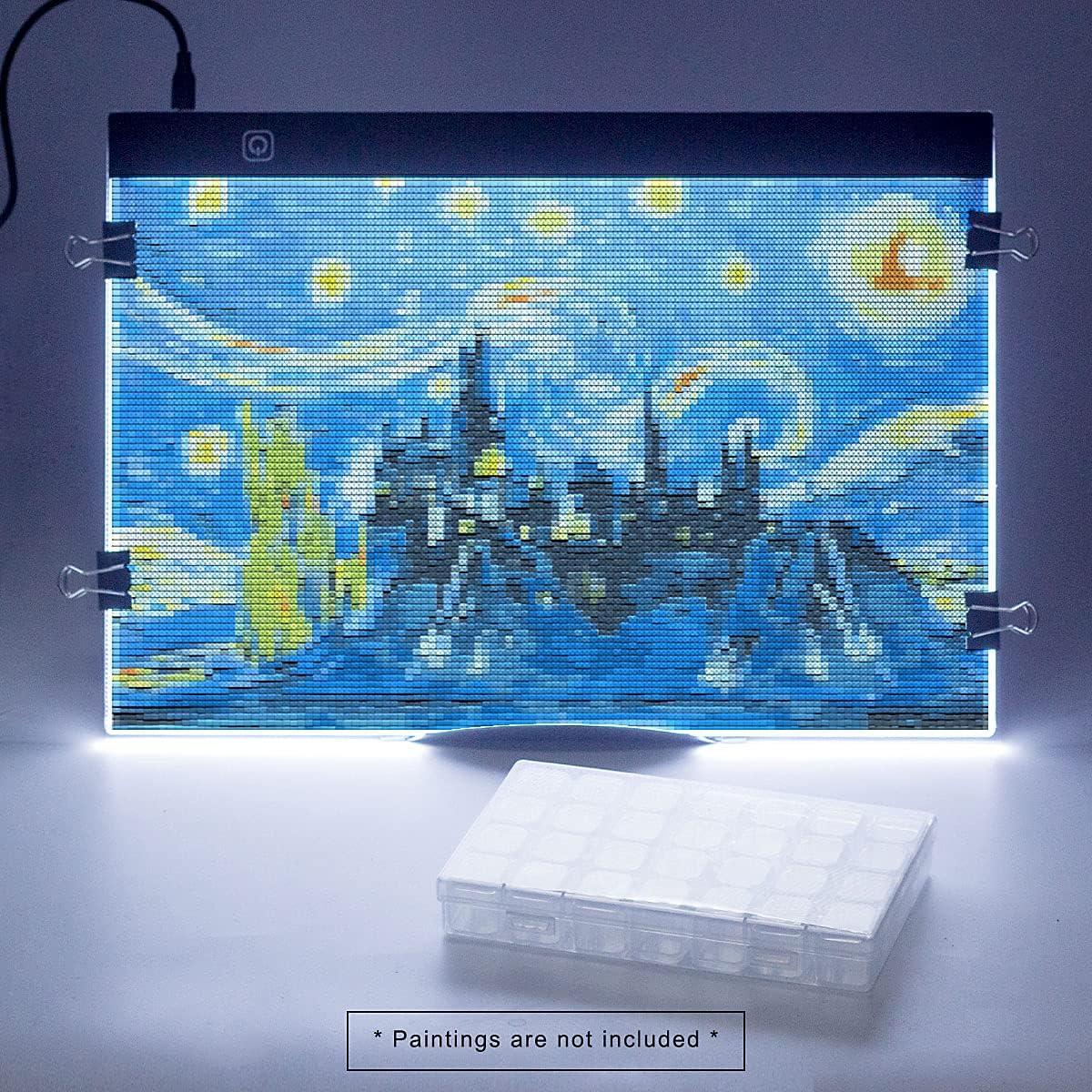 Tabla de Luz LED B4 SevenFish para Pintura de Diamante 36.9x26 cm