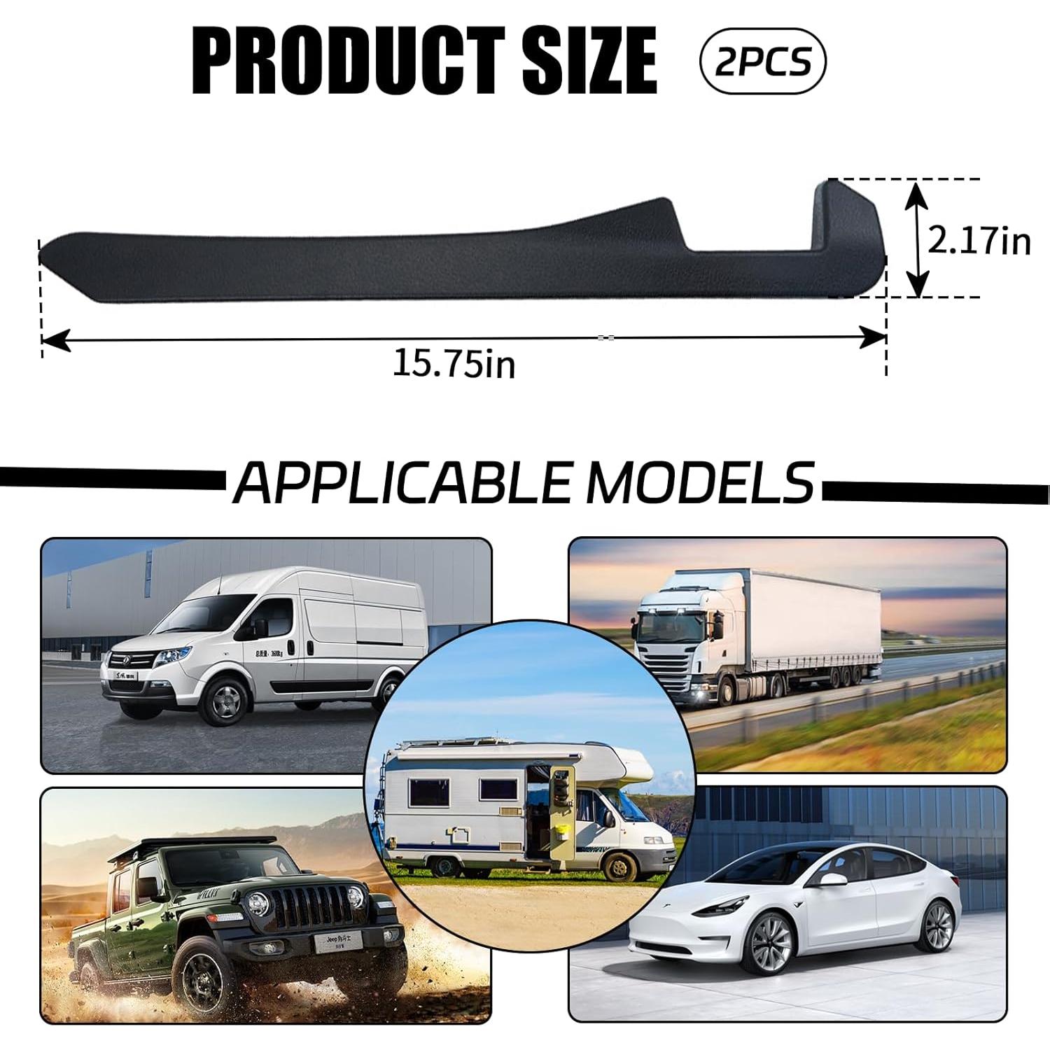 Relleno Espacio Asientos Coche Ongfuwu 2PCS Negro