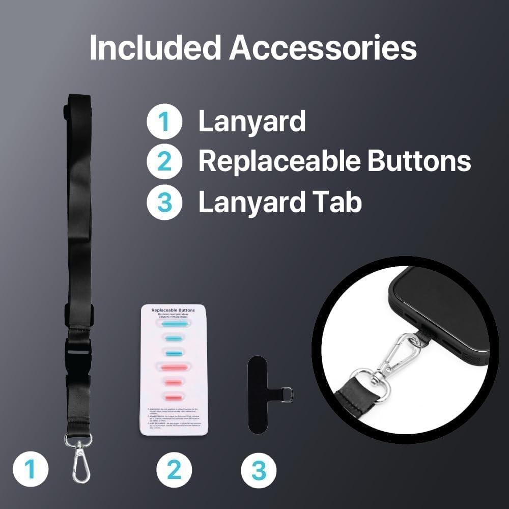 Funda BLACK+DECKER para iPhone 14, Protección Militar, Negro