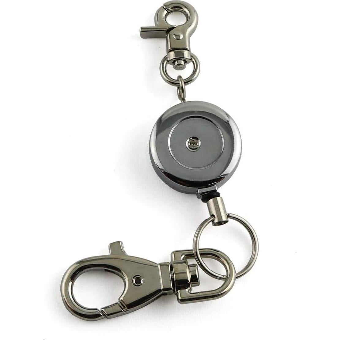 Cadena de Llave Retráctil Zinc 60cm Negra H-Cadenas-B1