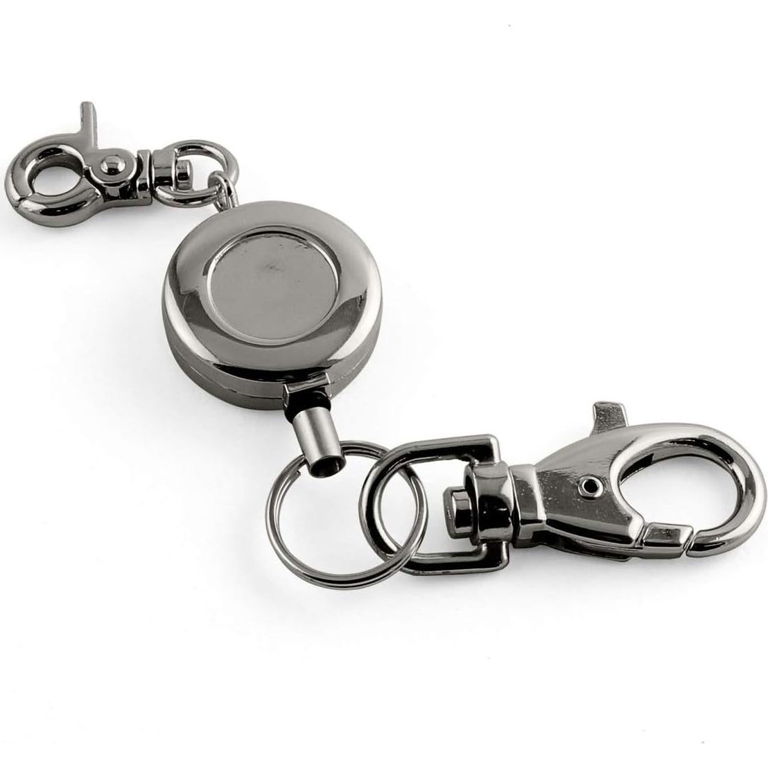 Cadena de Llave Retráctil Zinc 60cm Negra H-Cadenas-B1