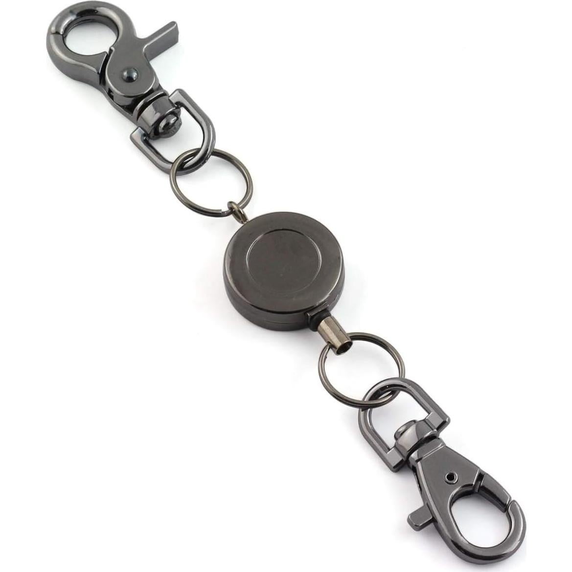 Cadena de Llave Retráctil Zinc 60cm Negra H-Cadenas-B1