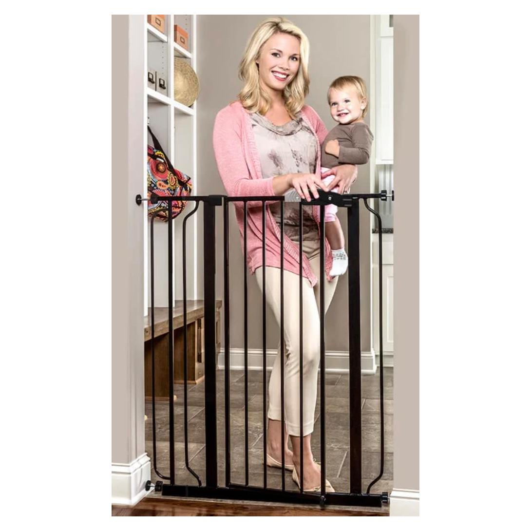 Puerta para Bebés Regalo Easy Step Extra Alta Negra 91.4 cm