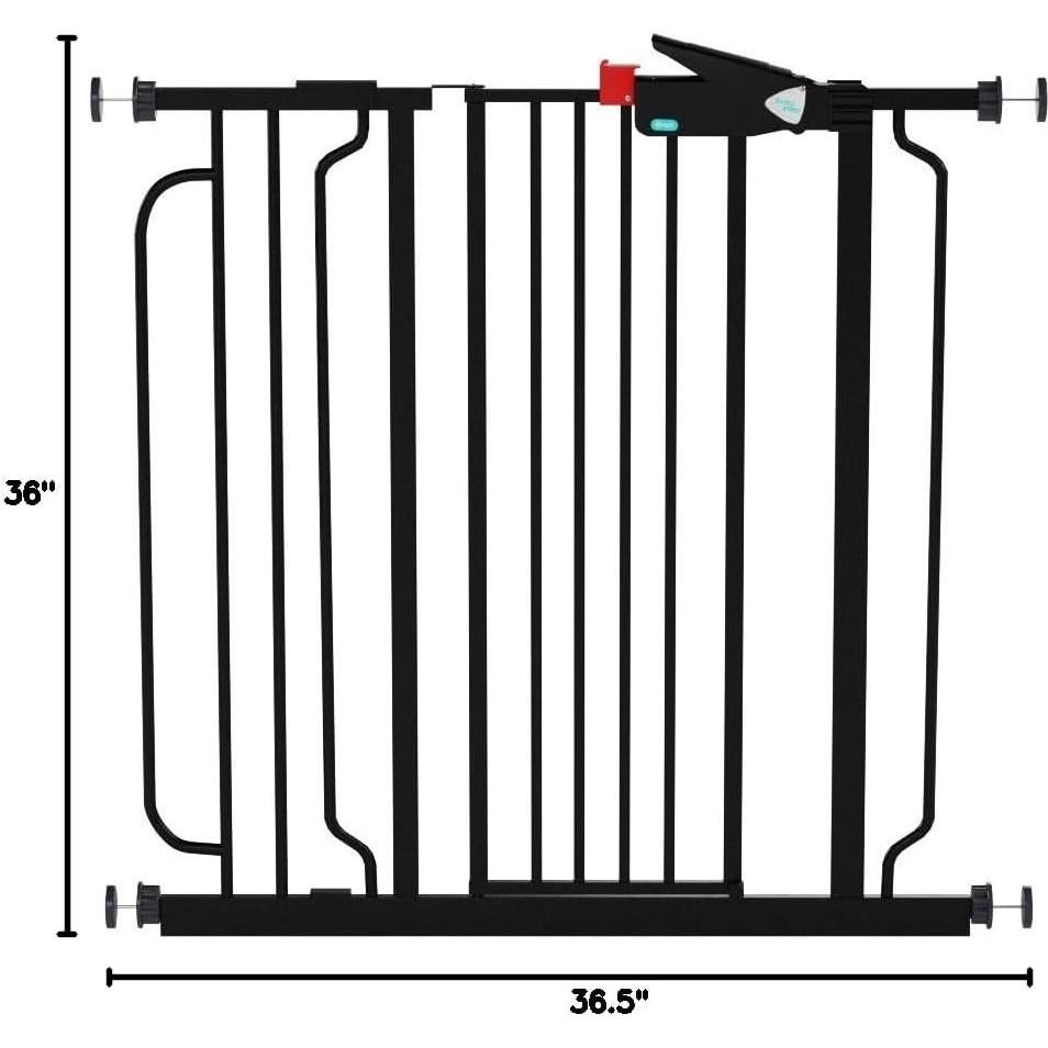 Puerta para Bebés Regalo Easy Step Extra Alta Negra 91.4 cm