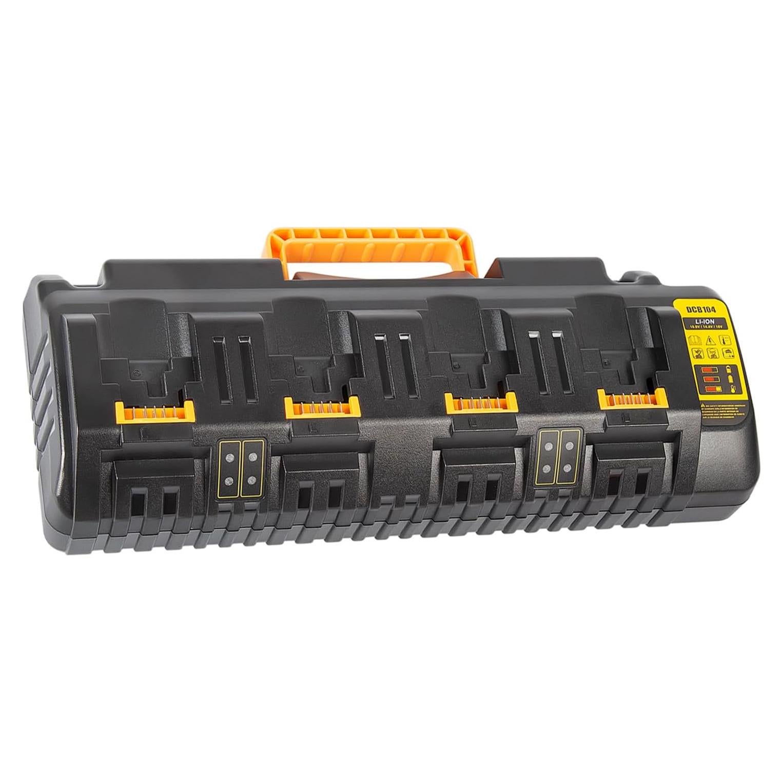 Cargador de Batería DCB104 Dewalt 20V MAX 4 Puertos USB