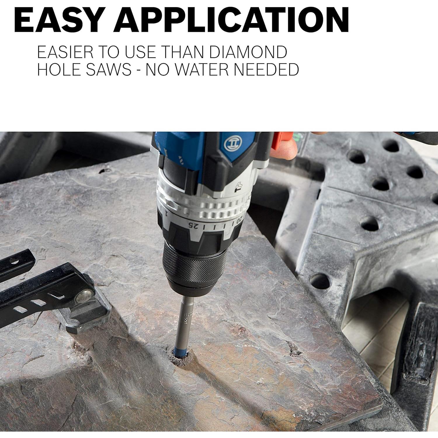 Bit de Azulejo de Piedra Natural Bosch NS600 1/2" Carburo