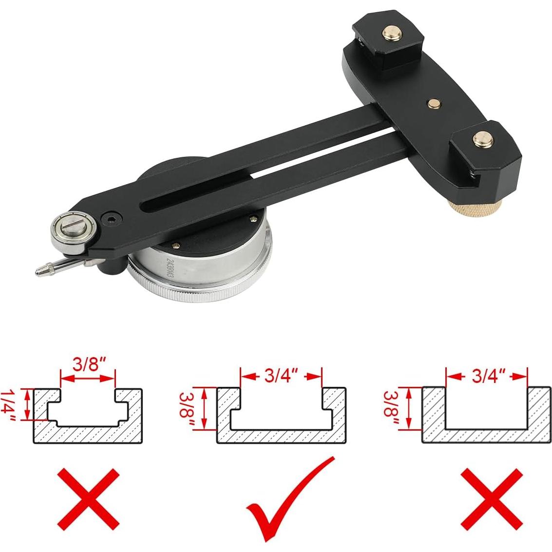 Calibrador de Alineación de Sierra de Mesa TOOLCOOL 0-10mm