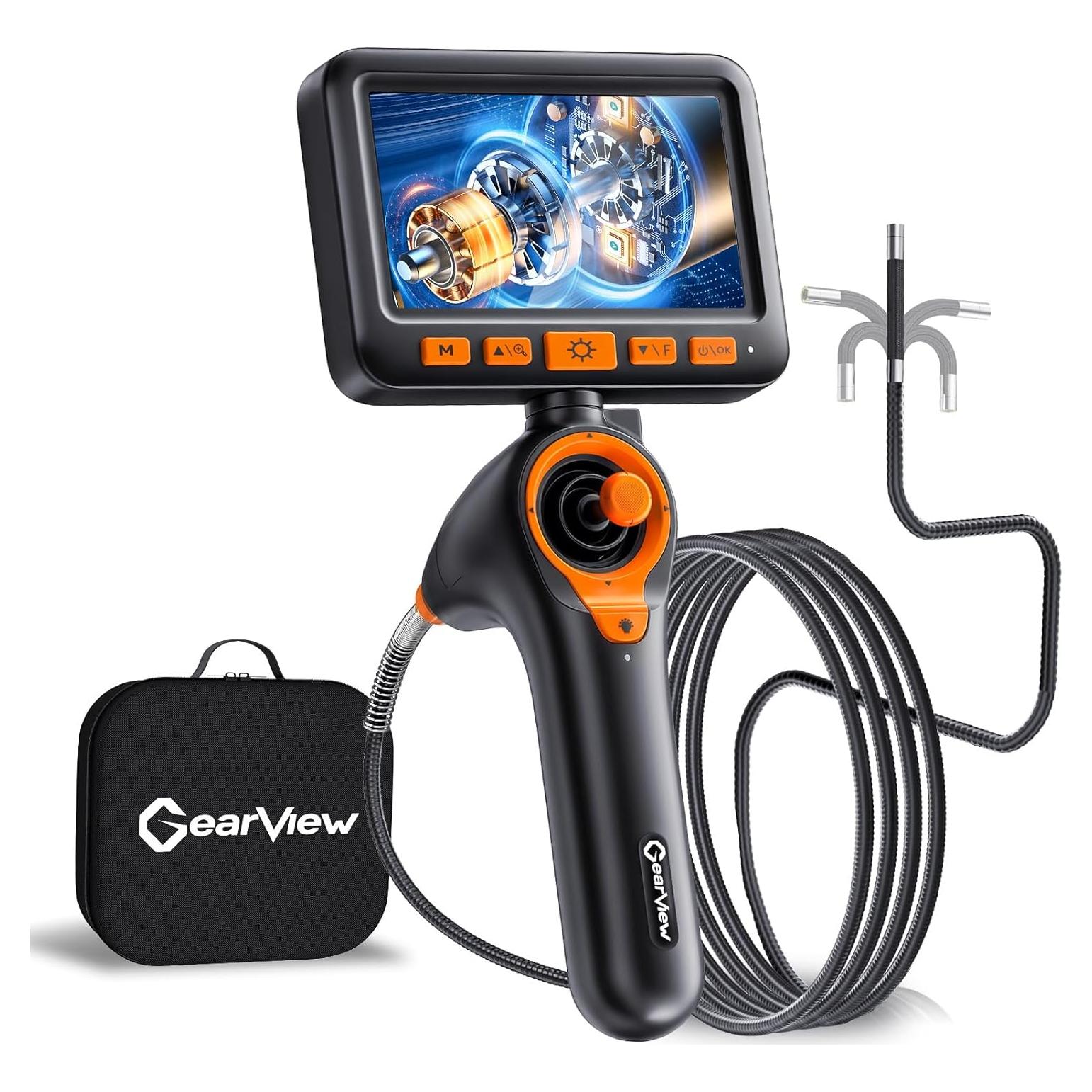 Borescopio Articulado GearView GV4-DT 1080P 5" IP67 6.2mm