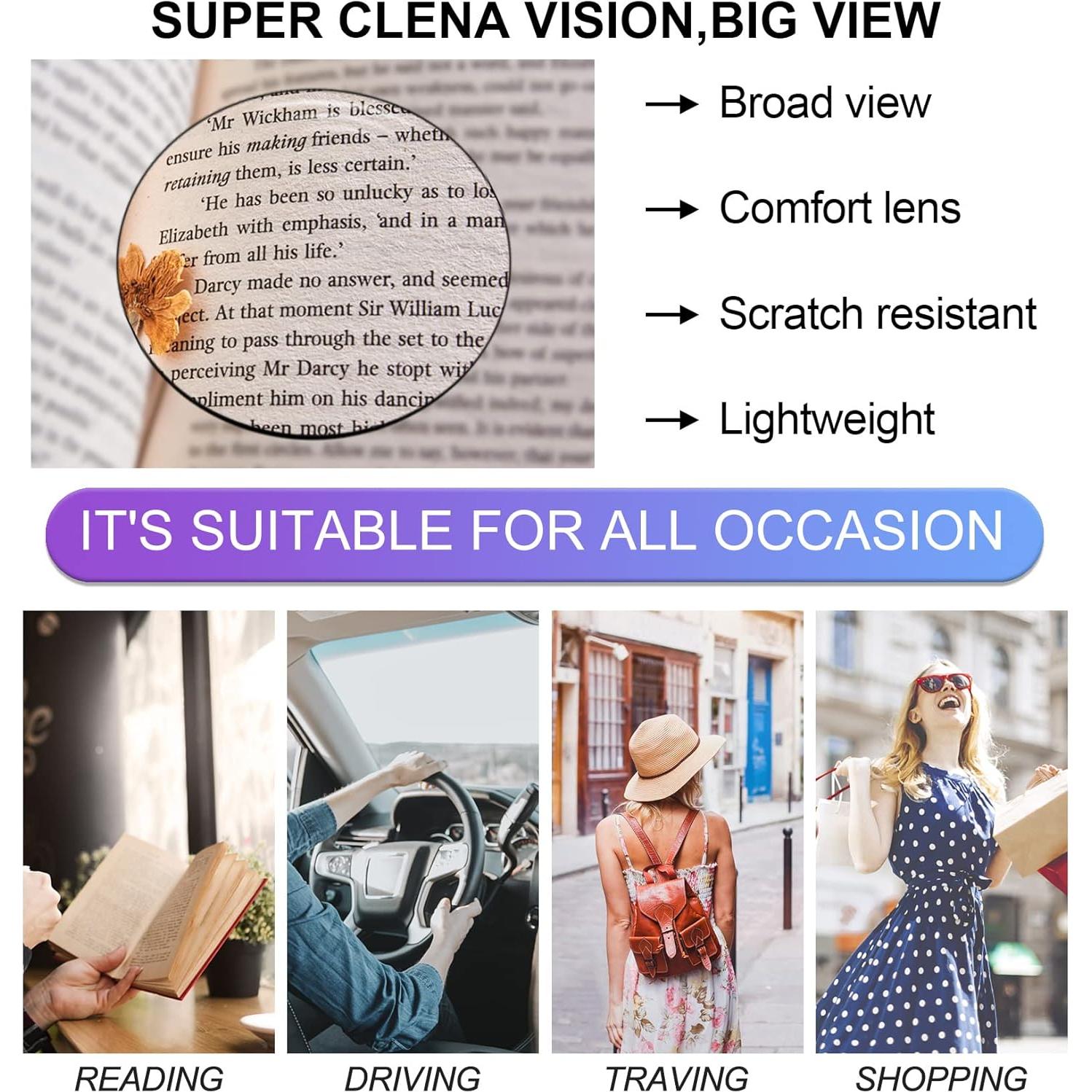 Gafas de Lectura Redondas OCCI CHIARI para Mujeres 1.0x-6.0x Marrón