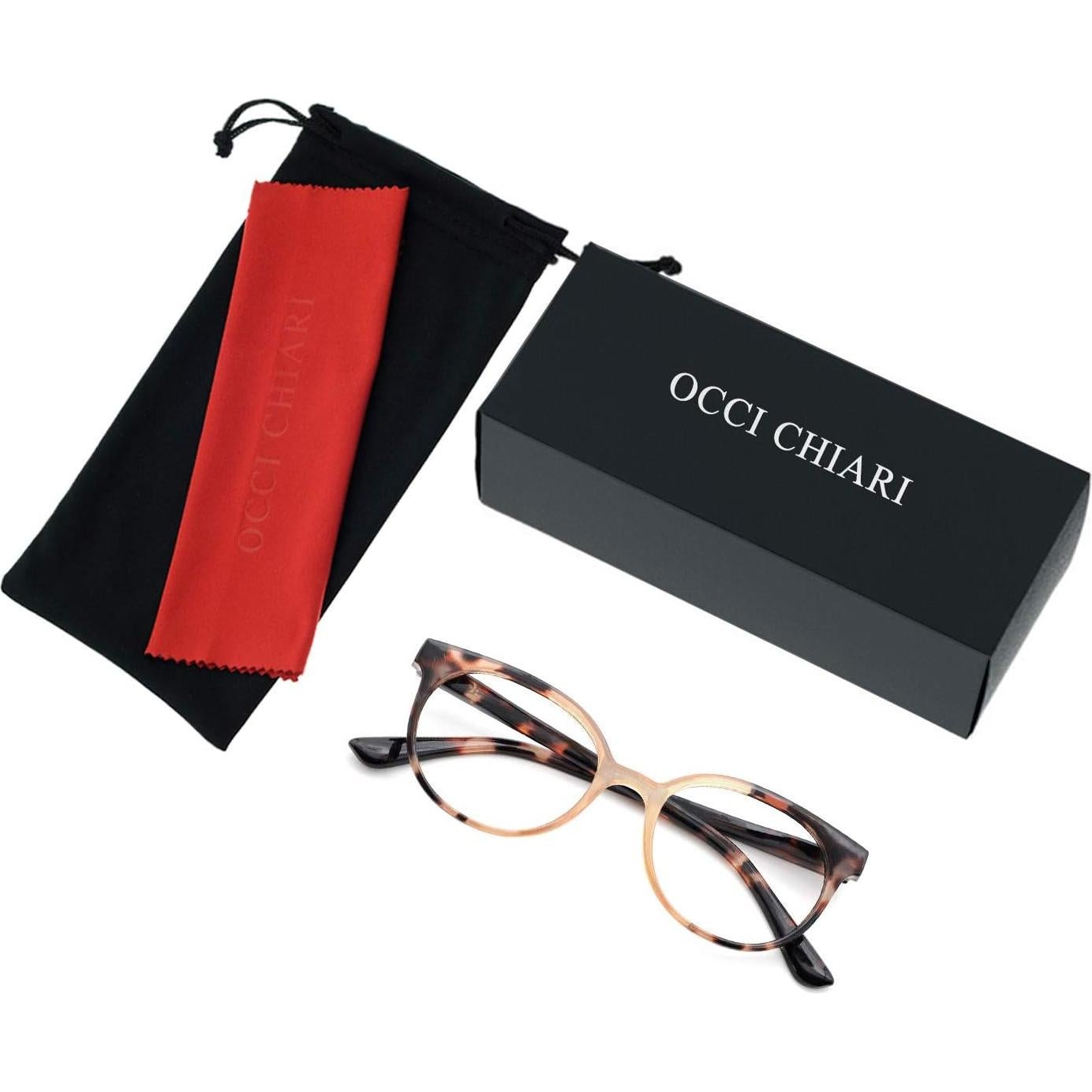 Gafas de Lectura Redondas OCCI CHIARI para Mujeres 1.0x-6.0x Marrón