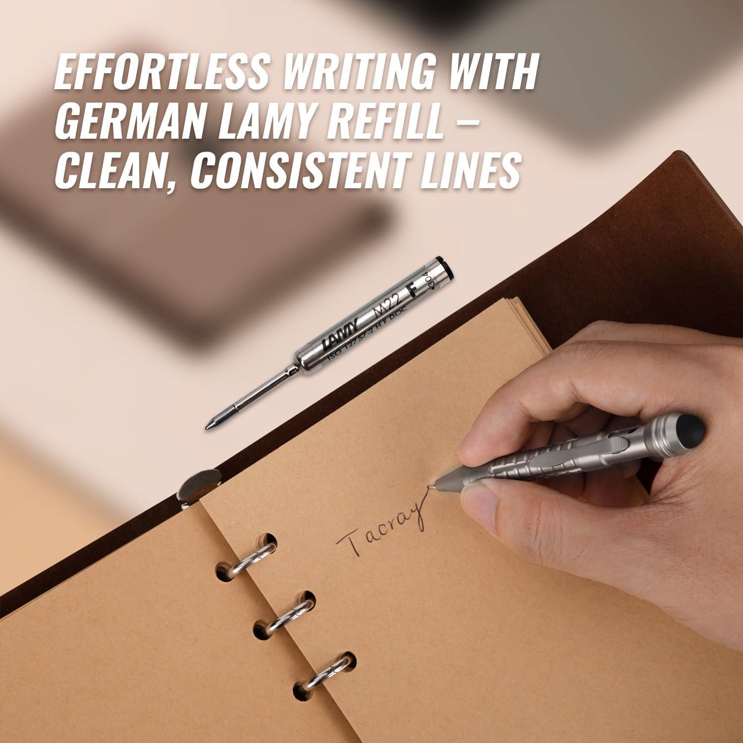 Bolígrafo Mini TACRAY de Titanio con Stylus y Recarga LAMY