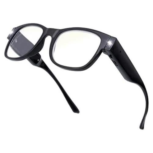 Gafas de Lectura Iluminadas OKH 1.0x Recargables USB Anti-Luz Azul