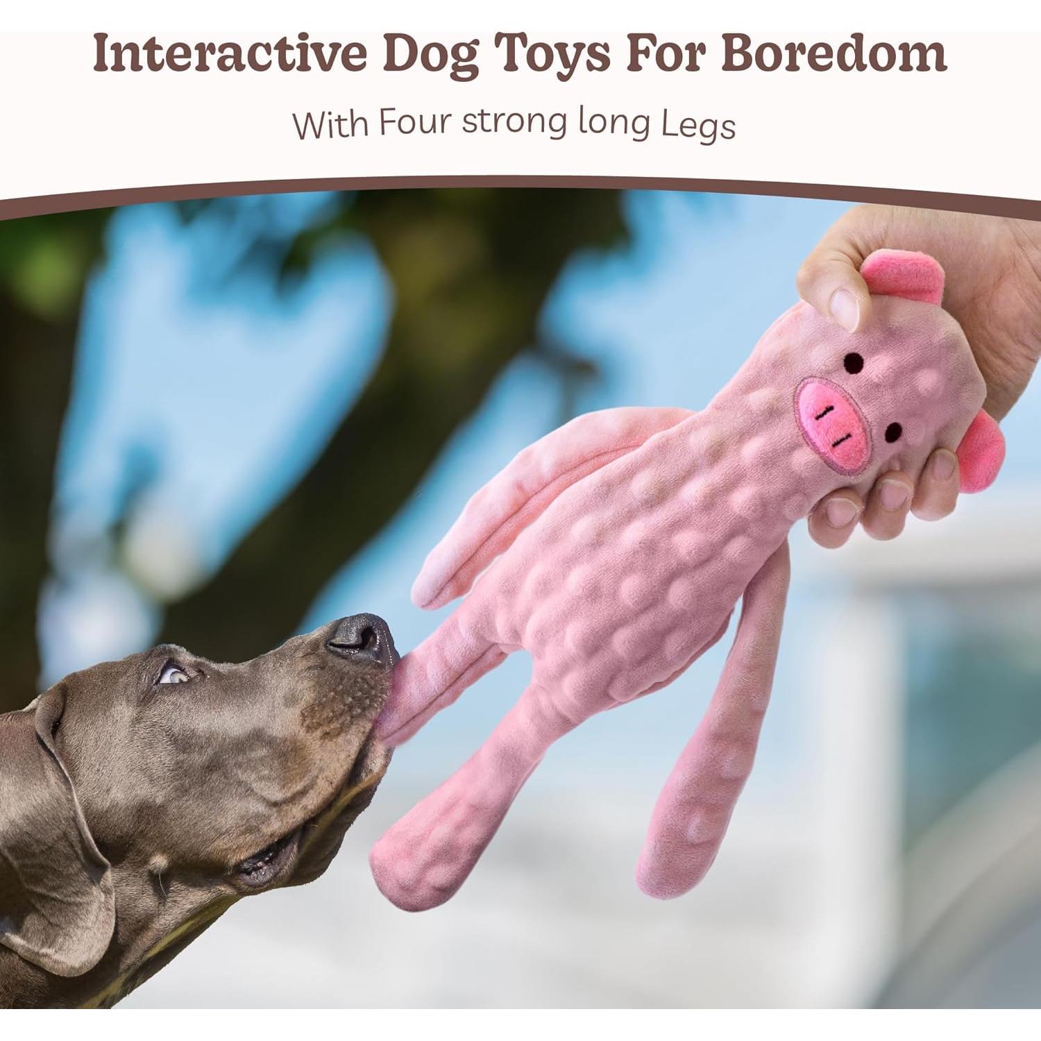 Juguete Interactivo para Perros SHARLOVY Sin Relleno 3 Paquete