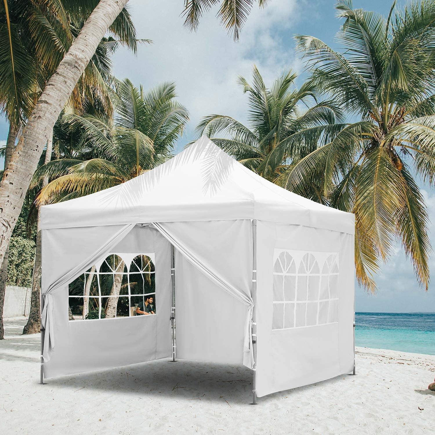 Carpa Plegable HYD-Parts 3x3m con Paredes Laterales y Bolsa